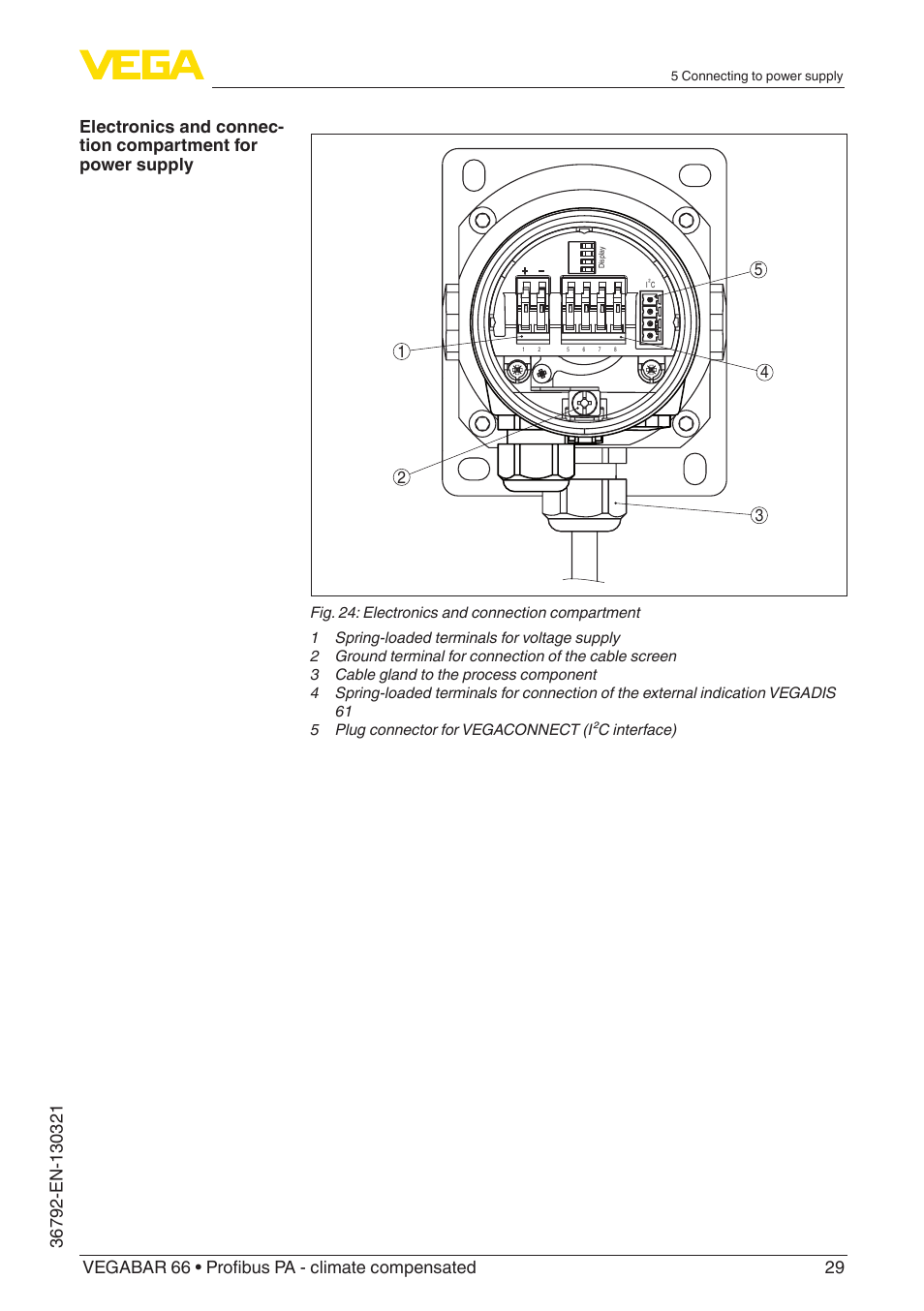 VEGA VEGABAR 66 Profibus PA - climate compensated User Manual | Page 29 / 76