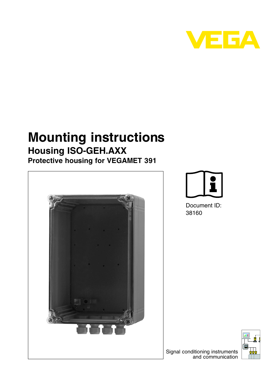 VEGA Housing ISO-GEH.AXX for VEGAMET 391 User Manual | 8 pages