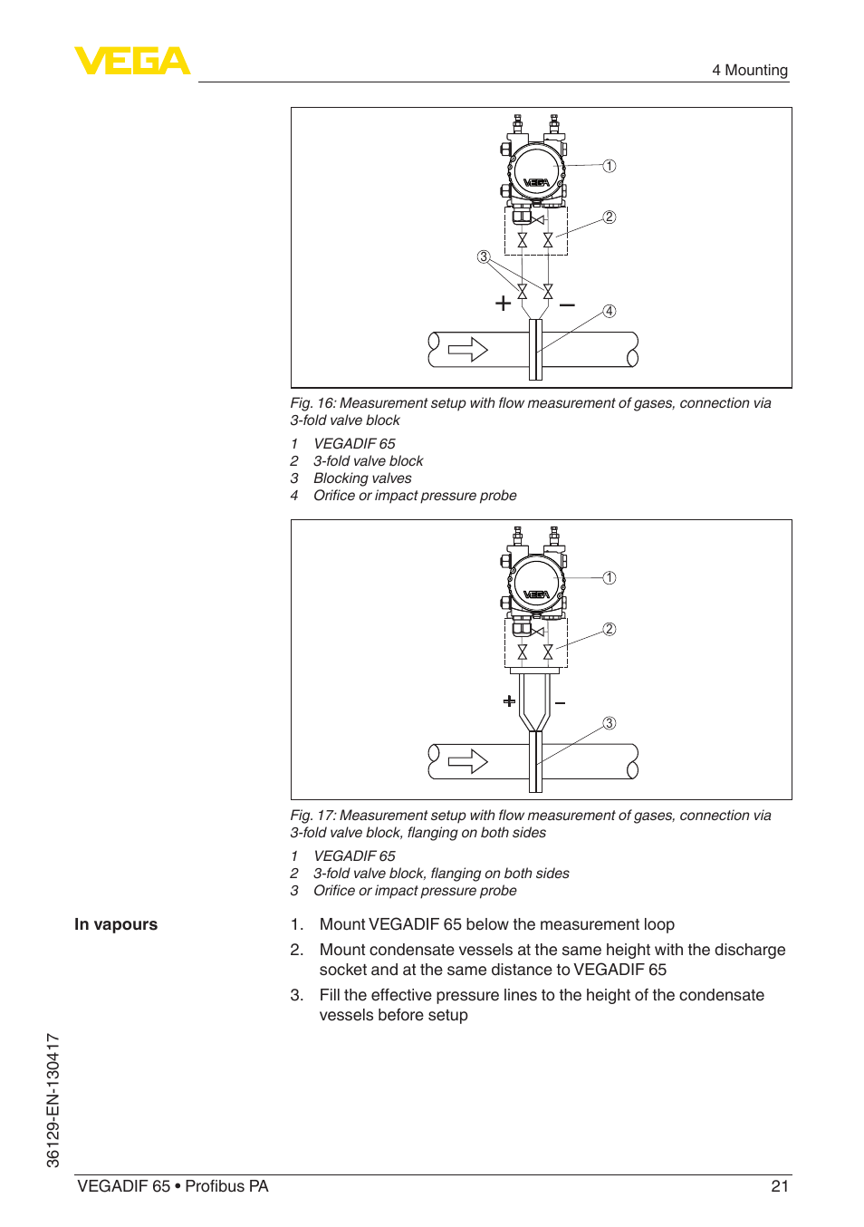 VEGA VEGADIF 65 Profibus PA User Manual | Page 21 / 96