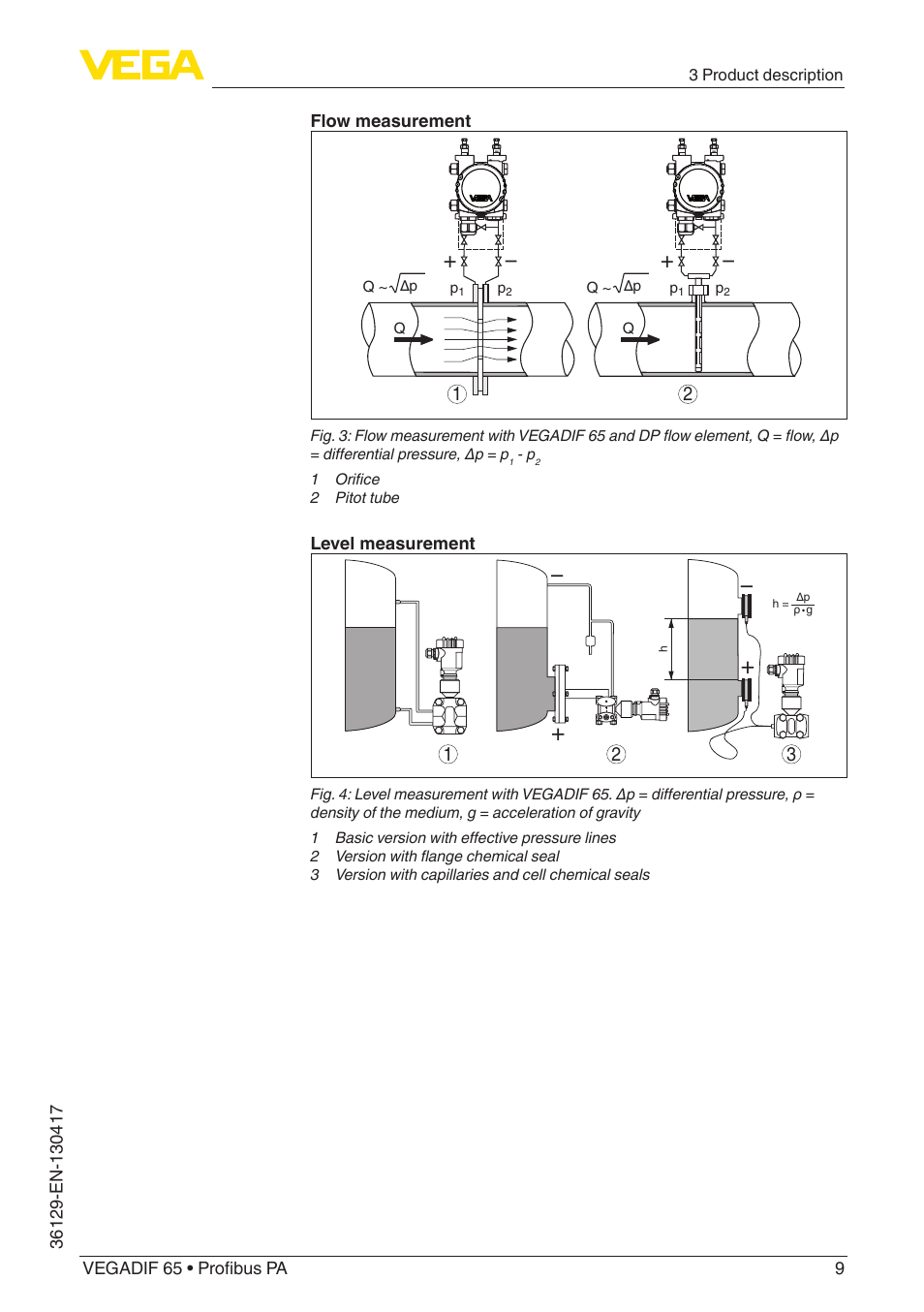 VEGA VEGADIF 65 Profibus PA User Manual | Page 9 / 96