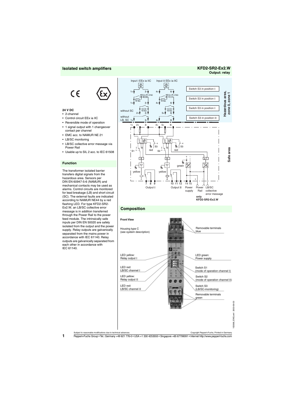 VEGA KFD2-SR2-Ex2.W User Manual | 3 pages