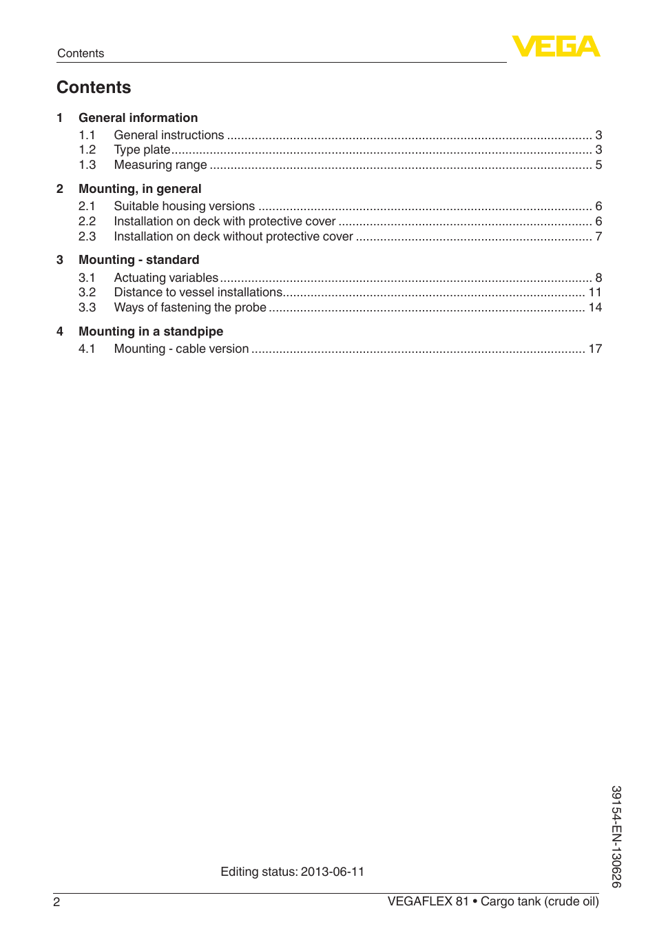 VEGA VEGAFLEX 81 Ship-building User Manual | Page 2 / 20