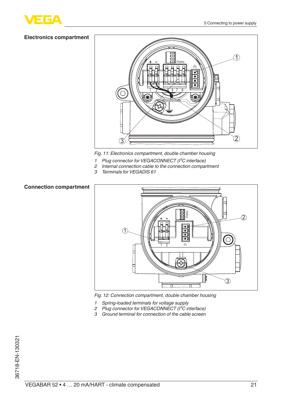 VEGA VEGABAR 52 4 … 20 mA_HART - climate compensated User Manual | Page 21 / 76