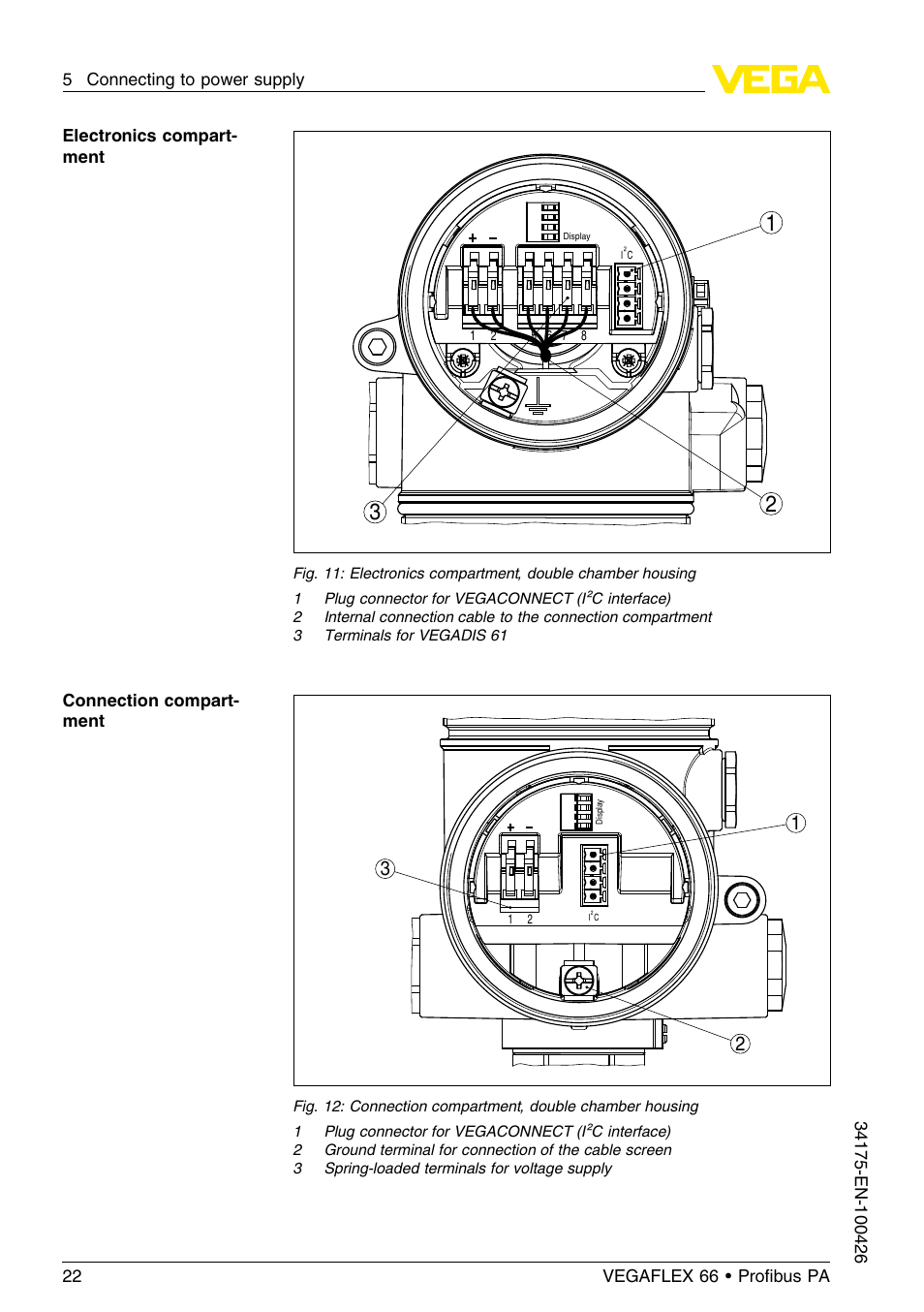 VEGA VEGAFLEX 66 (-200…+400°C) Profibus PA User Manual | Page 22 / 68