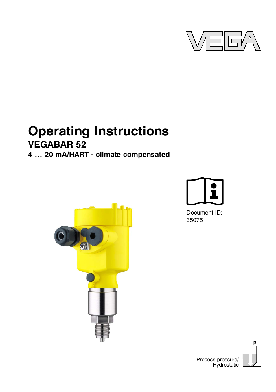 VEGA VEGABAR 52 - climate compensated User Manual | 88 pages