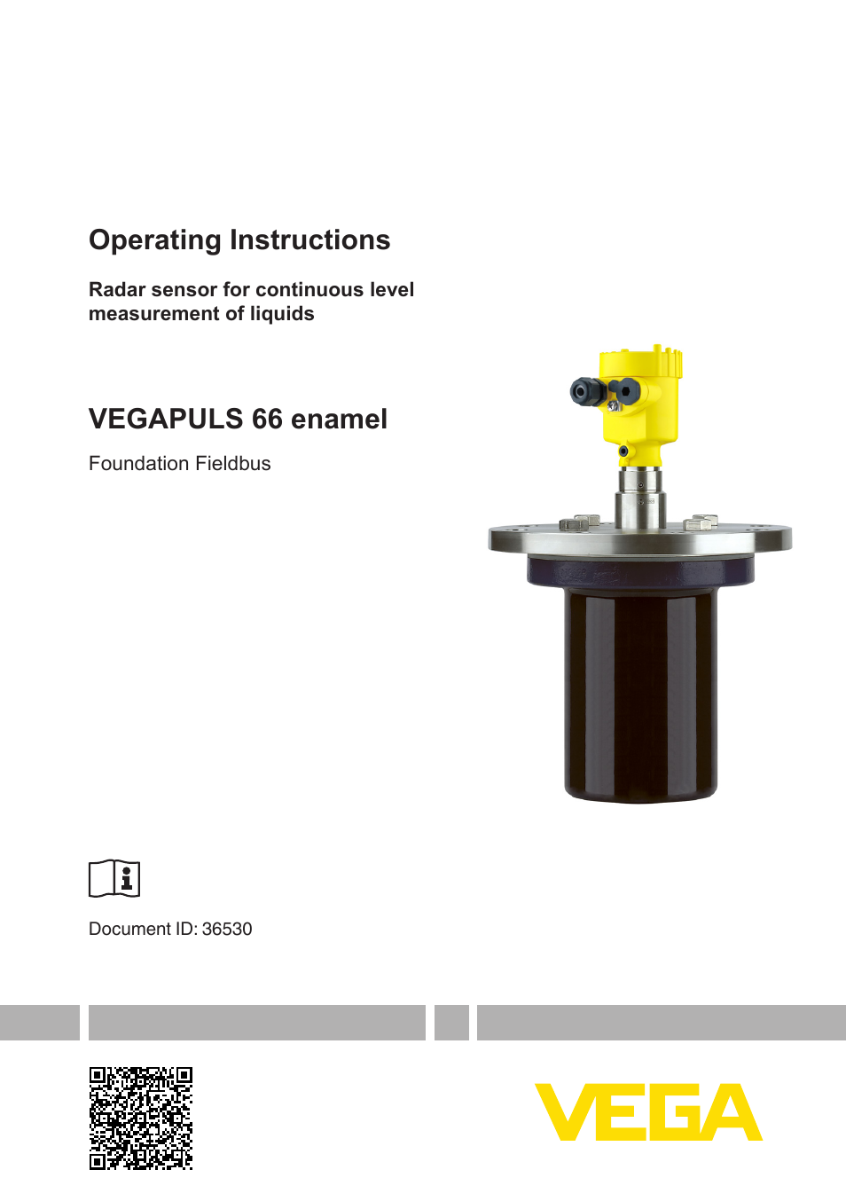 VEGA VEGAPULS 66 (≥ 2.0.0 - ≥ 4.0.0) enamel Foundation Fieldbus User Manual | 80 pages