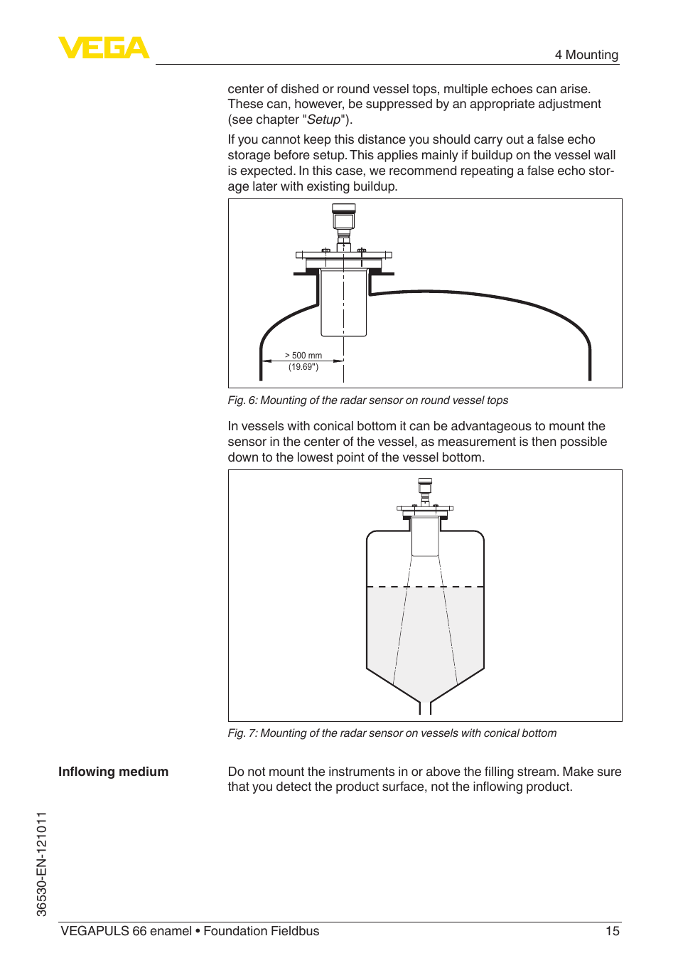 VEGA VEGAPULS 66 (≥ 2.0.0 - ≥ 4.0.0) enamel Foundation Fieldbus User Manual | Page 15 / 80