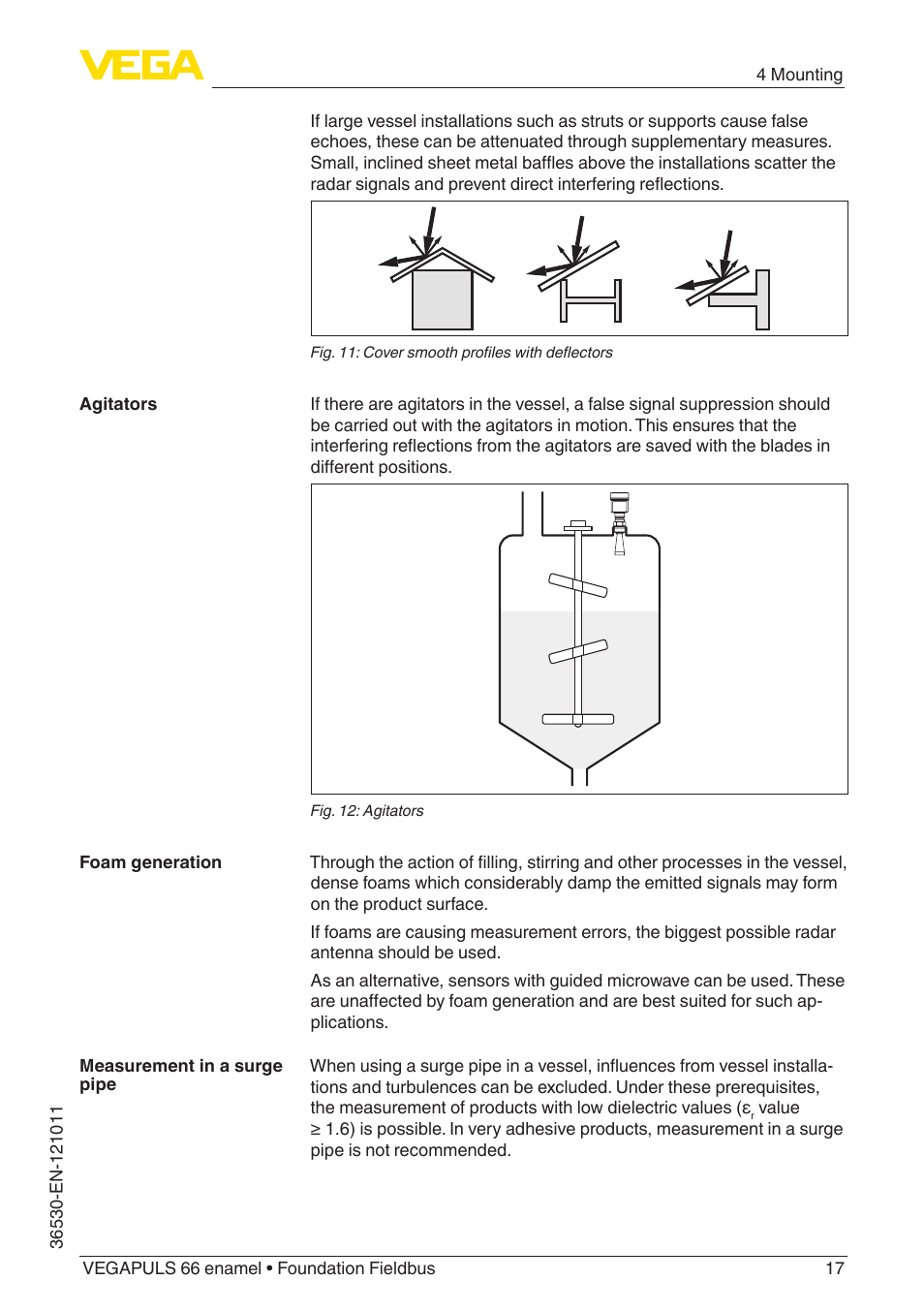 VEGA VEGAPULS 66 (≥ 2.0.0 - ≥ 4.0.0) enamel Foundation Fieldbus User Manual | Page 17 / 80