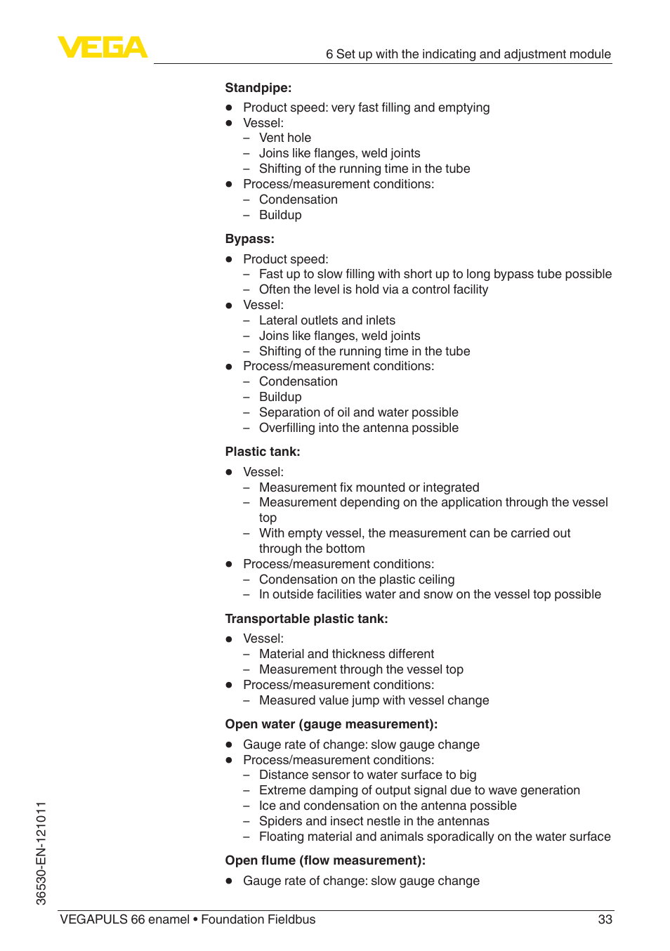 VEGA VEGAPULS 66 (≥ 2.0.0 - ≥ 4.0.0) enamel Foundation Fieldbus User Manual | Page 33 / 80