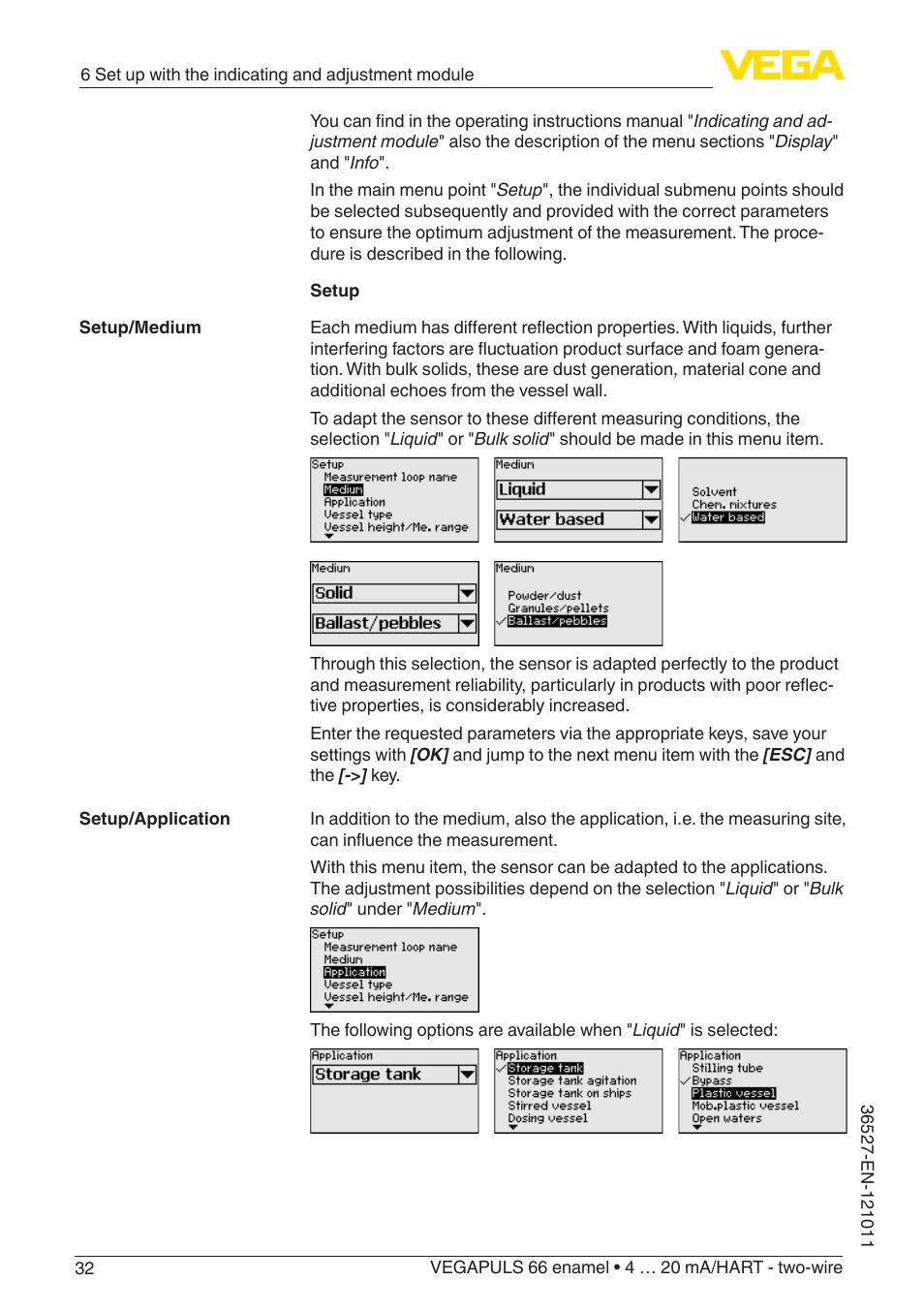 VEGA VEGAPULS 66 (≥ 2.0.0 - ≥ 4.0.0) enamel 4 … 20 mA_HART - two-wire User Manual | Page 32 / 76