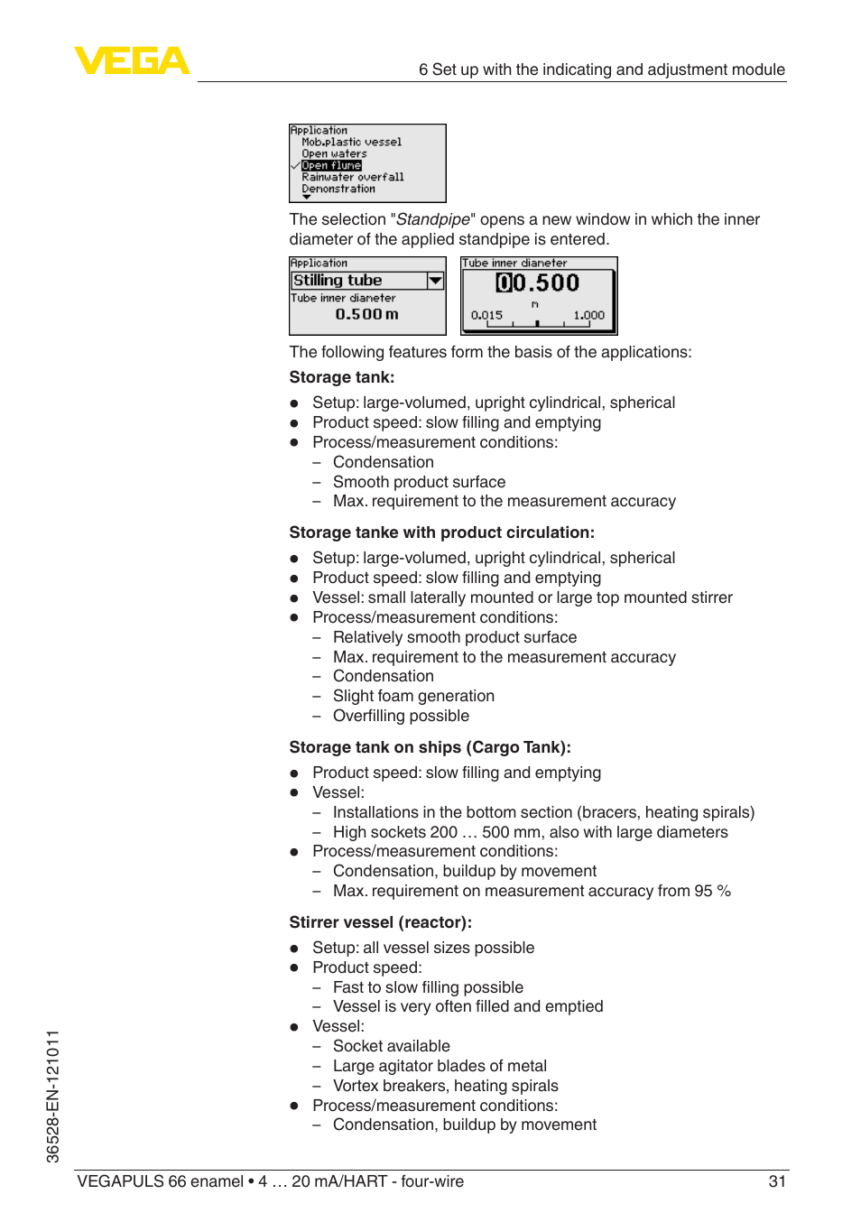 VEGA VEGAPULS 66 (≥ 2.0.0 - ≥ 4.0.0) enamel 4 … 20 mA_HART - four-wire User Manual | Page 31 / 68