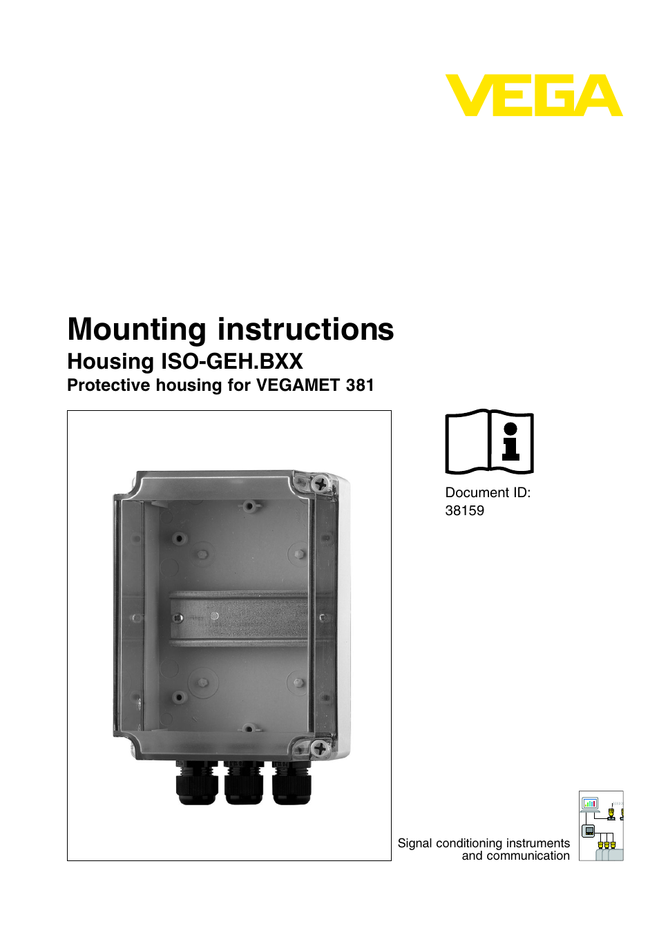 VEGA Housing ISO-GEH.BXX for VEGAMET 381 User Manual | 8 pages