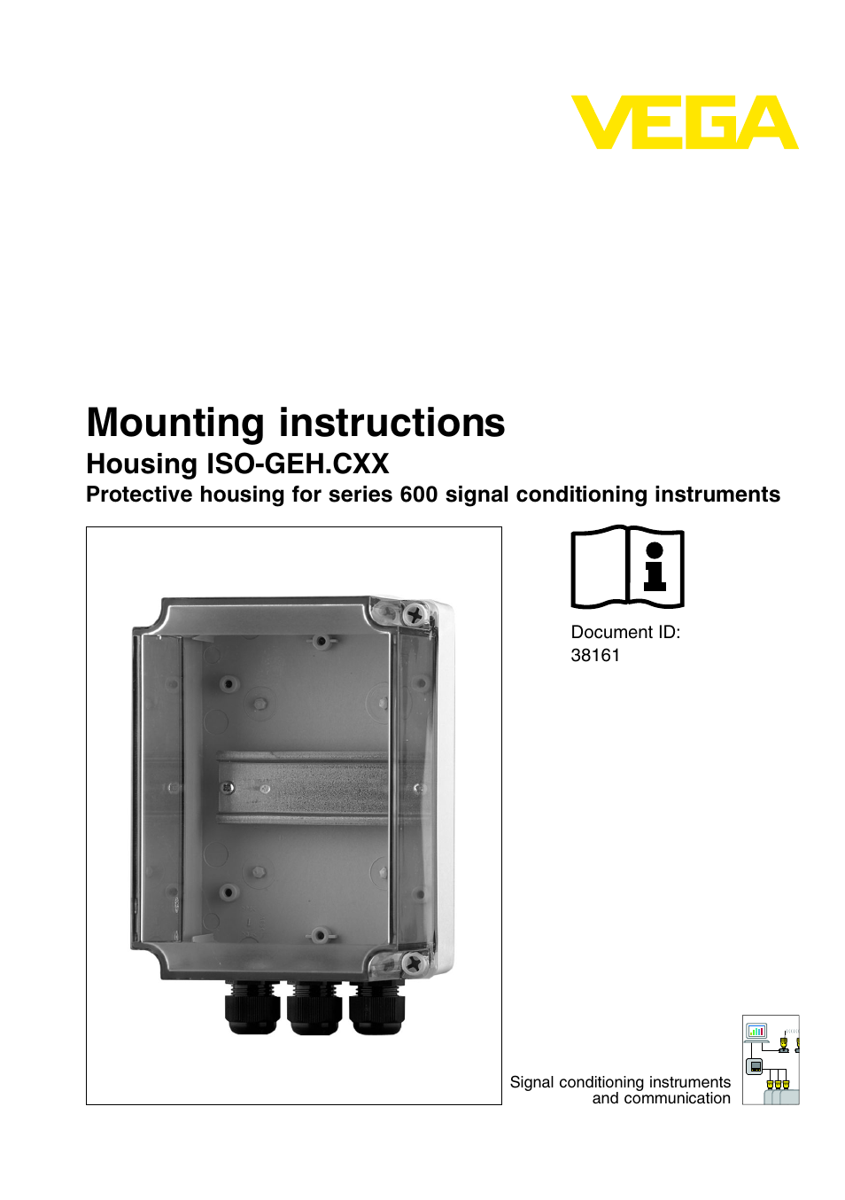 VEGA Housing ISO-GEH.CXX for series 600 signal conditioning instruments User Manual | 8 pages