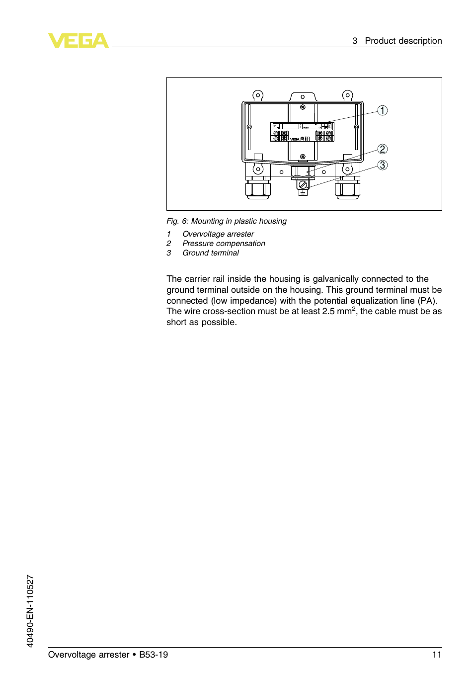 VEGA B53-19 User Manual | Page 11 / 20