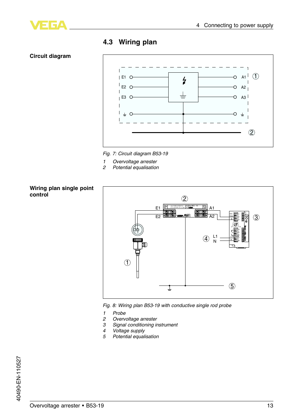 3 wiring plan | VEGA B53-19 User Manual | Page 13 / 20