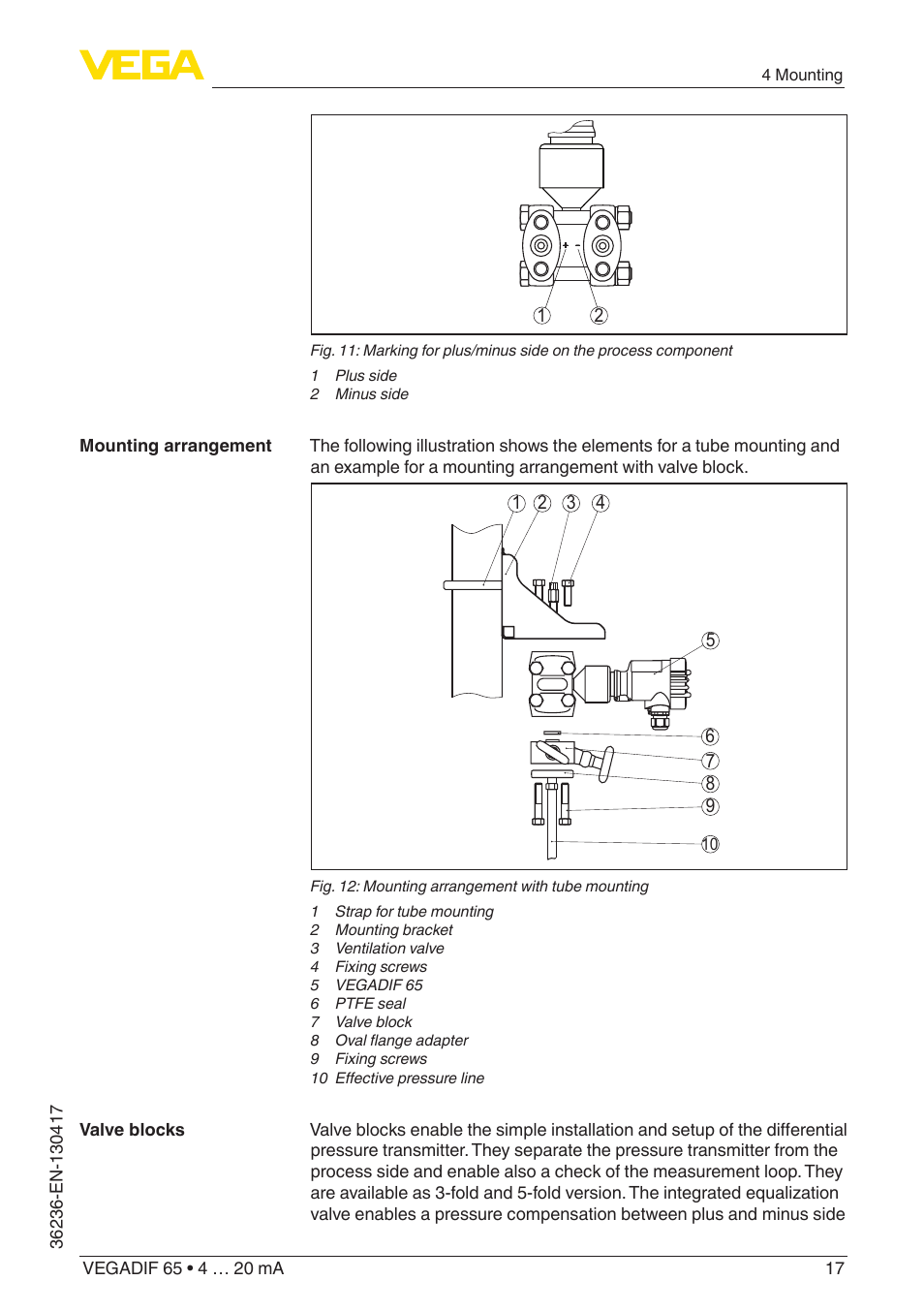 VEGA VEGADIF 65 4 … 20 mA User Manual | Page 17 / 88