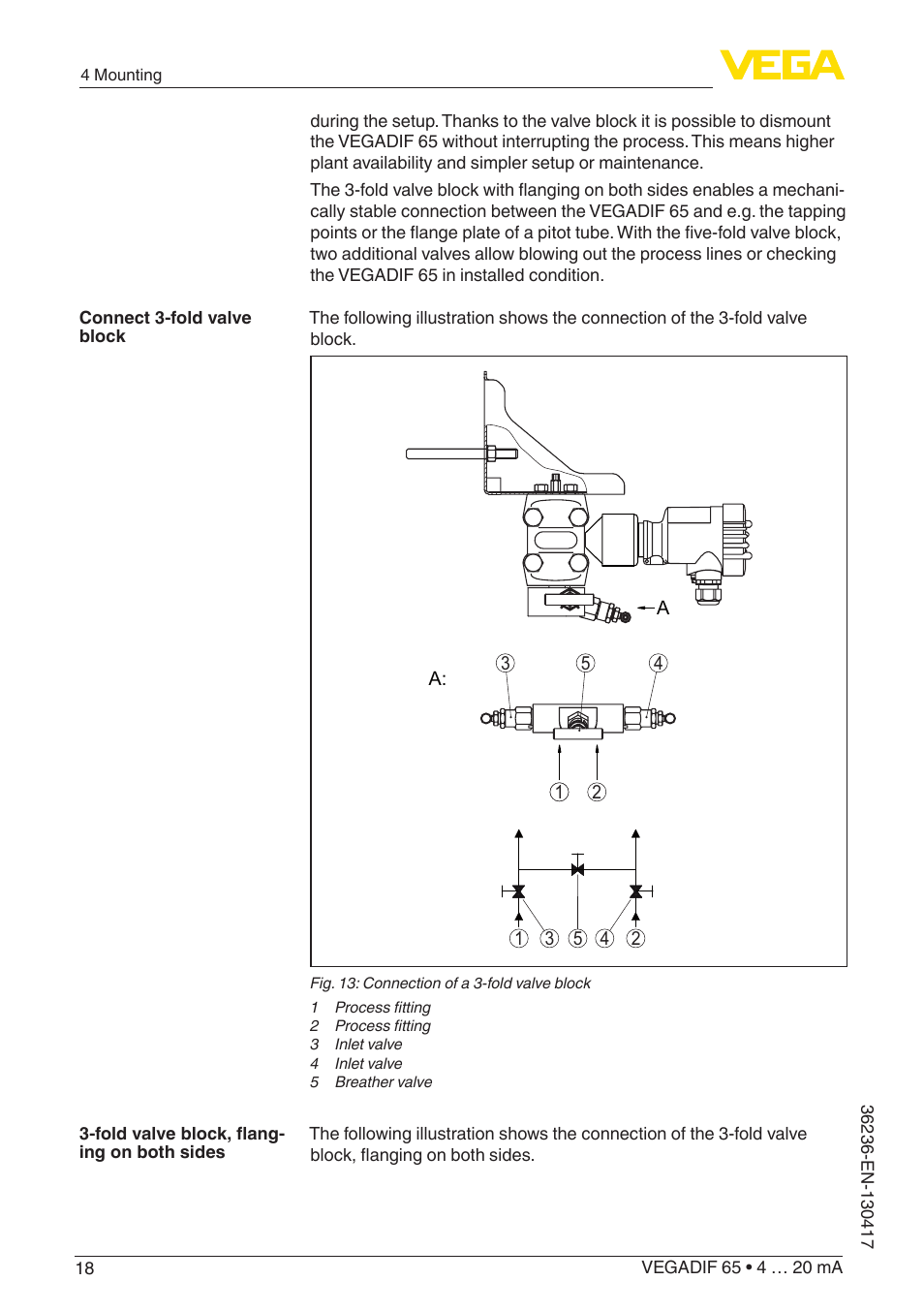 VEGA VEGADIF 65 4 … 20 mA User Manual | Page 18 / 88