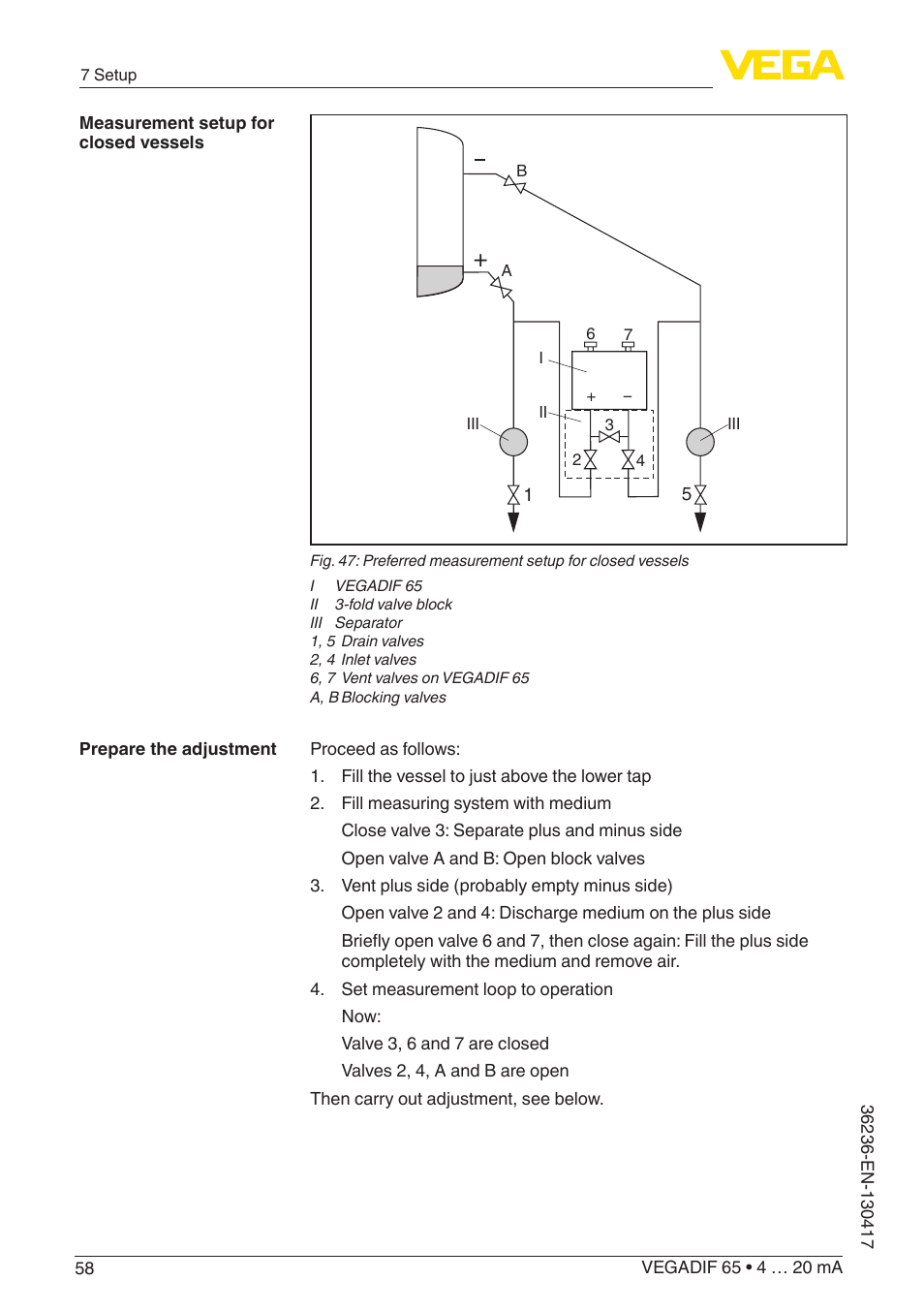 VEGA VEGADIF 65 4 … 20 mA User Manual | Page 58 / 88