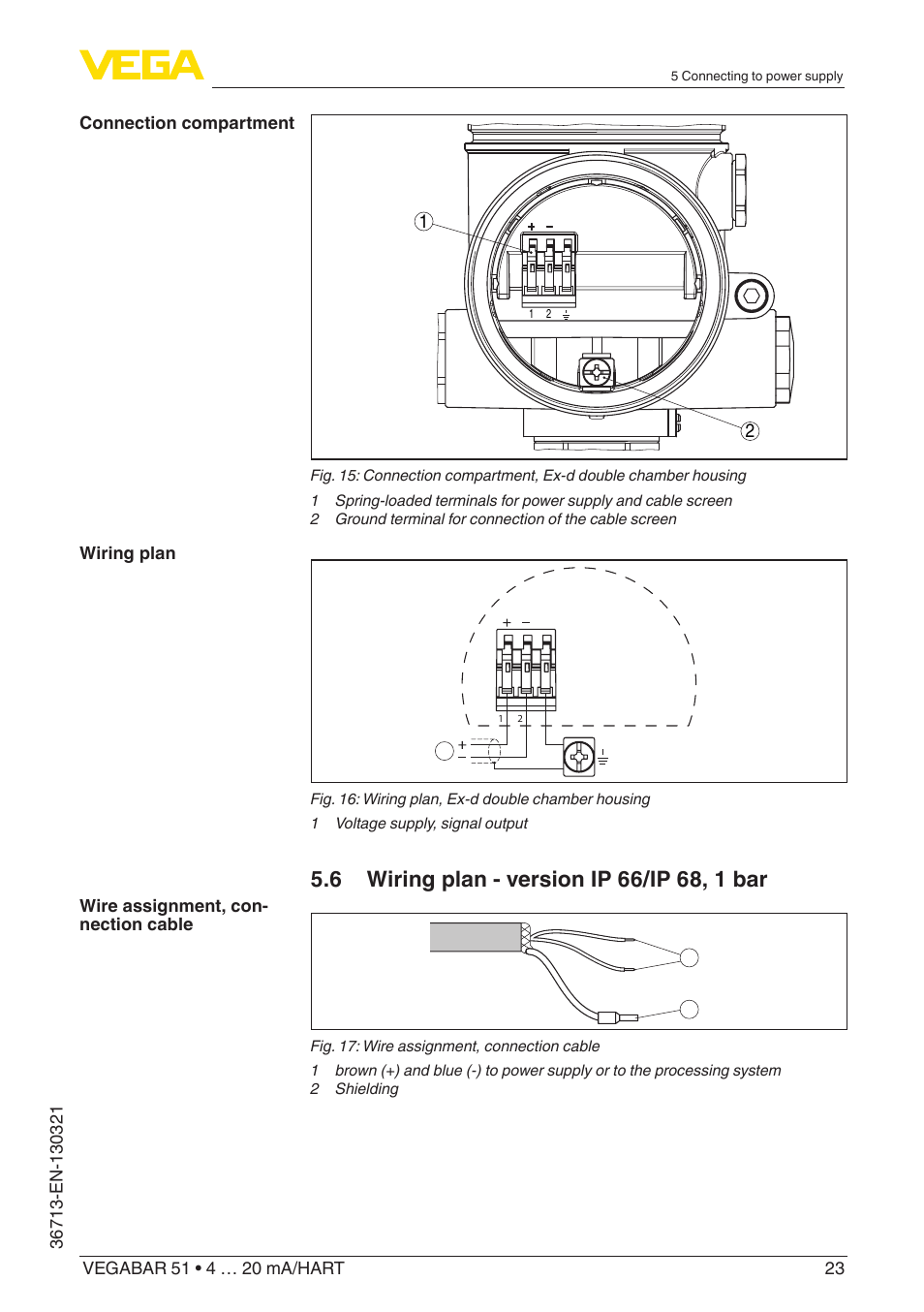 VEGA VEGABAR 51 4 … 20 mA_HART User Manual | Page 23 / 76
