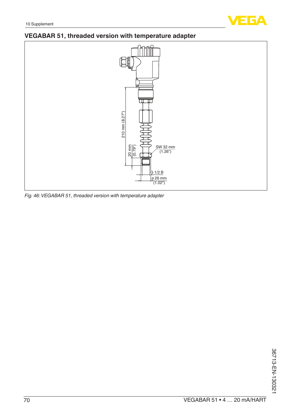 VEGA VEGABAR 51 4 … 20 mA_HART User Manual | Page 70 / 76