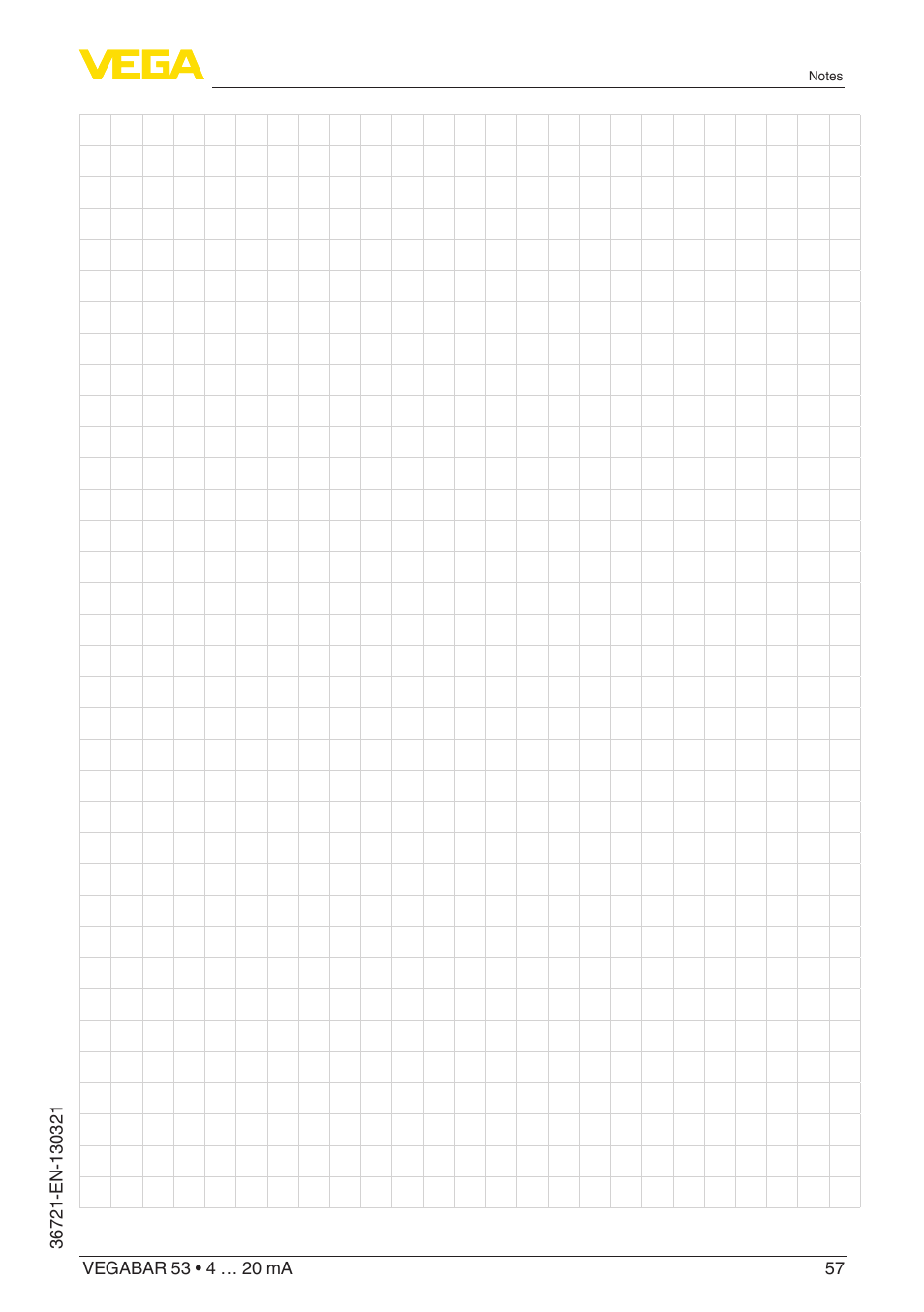 VEGA VEGABAR 53 4 … 20 mA User Manual | Page 57 / 60