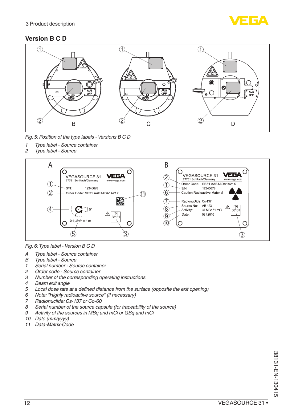 VEGA VEGASOURCE 31 User Manual | Page 12 / 64