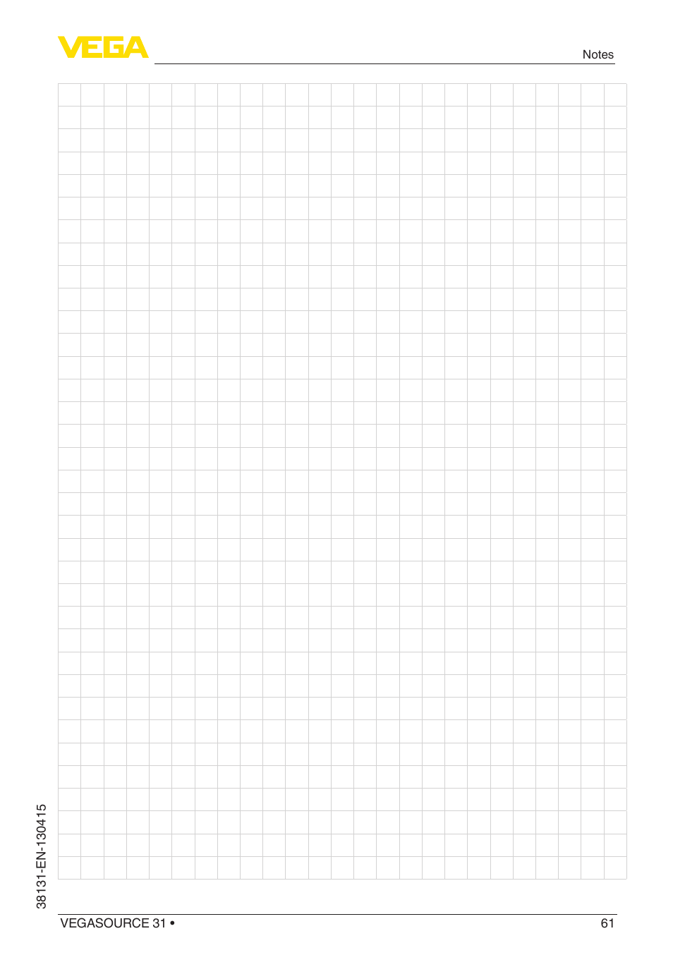 VEGA VEGASOURCE 31 User Manual | Page 61 / 64