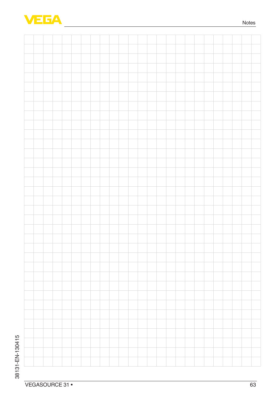 VEGA VEGASOURCE 31 User Manual | Page 63 / 64