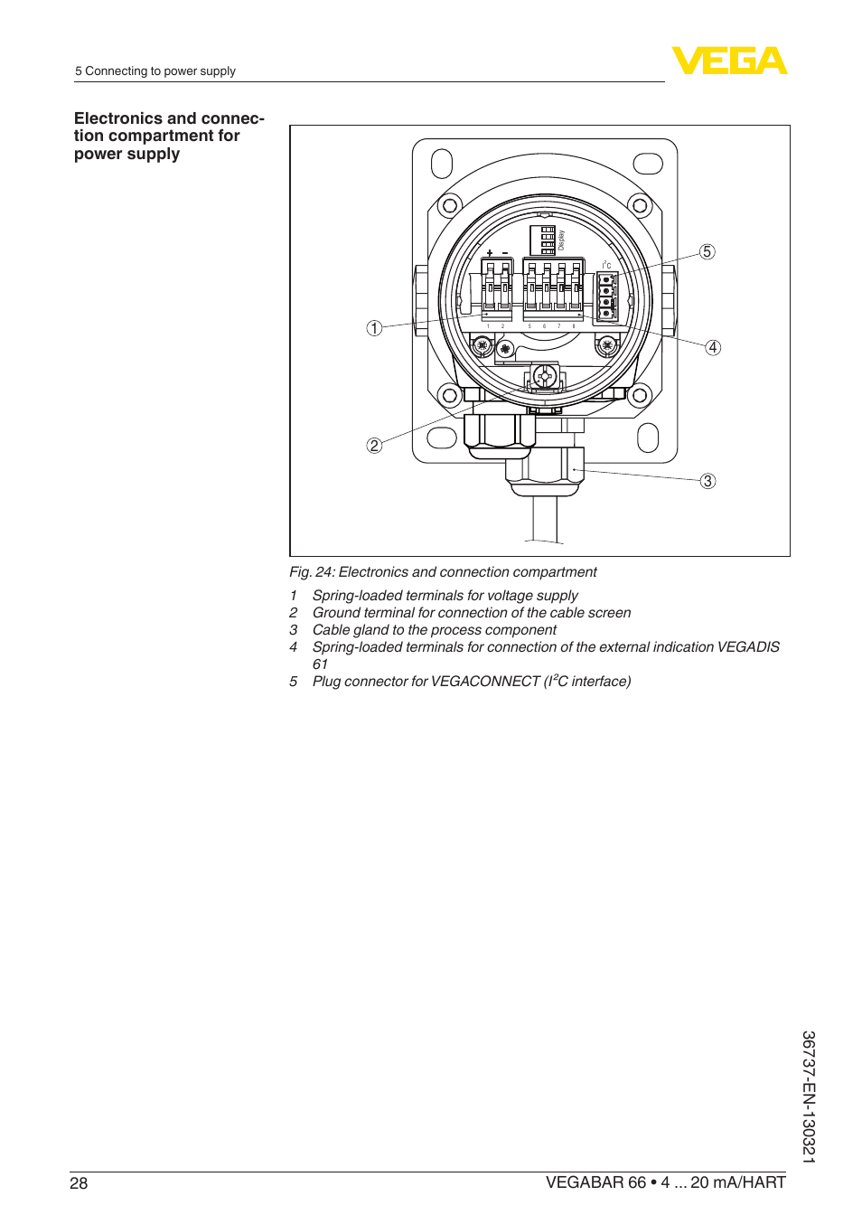 VEGA VEGABAR 66 4 … 20 mA_HART User Manual | Page 28 / 76
