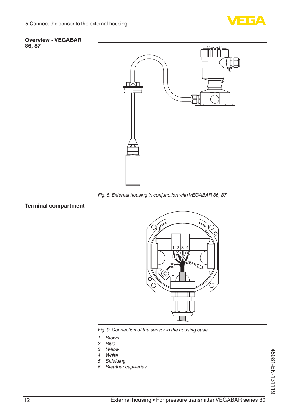VEGA VEGABAR series 80 External housing User Manual | Page 12 / 20