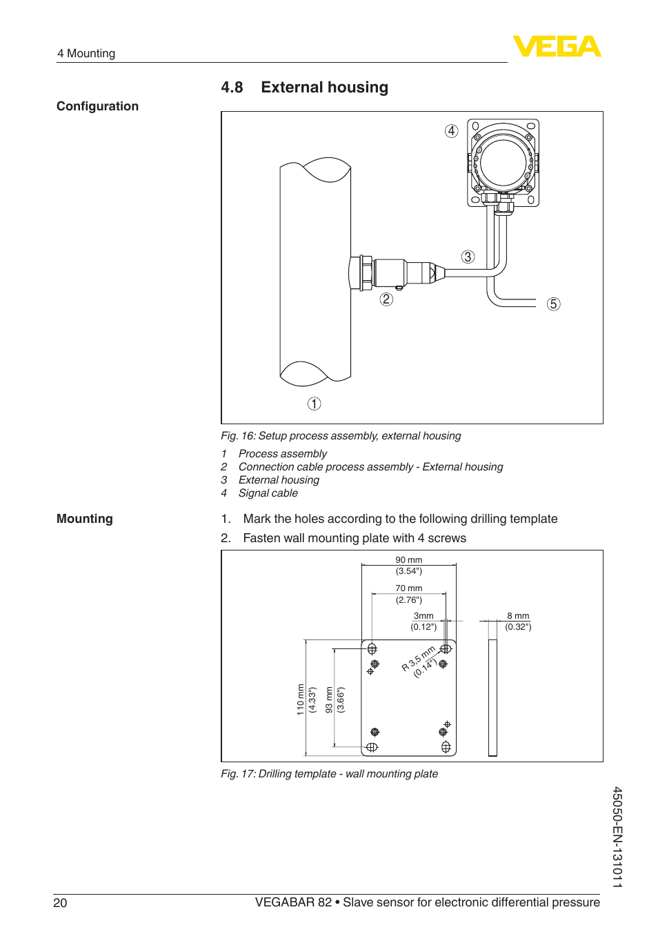 8 external housing | VEGA VEGABAR 82 Save sensor - Operating Instructions User Manual | Page 20 / 60