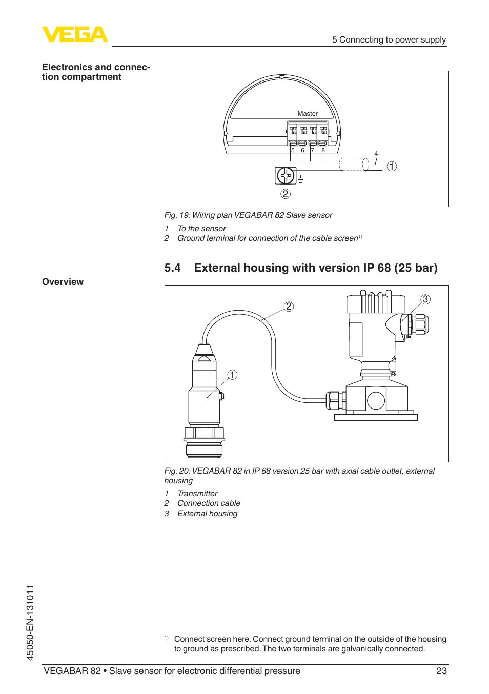 VEGA VEGABAR 82 Save sensor - Operating Instructions User Manual | Page 23 / 60