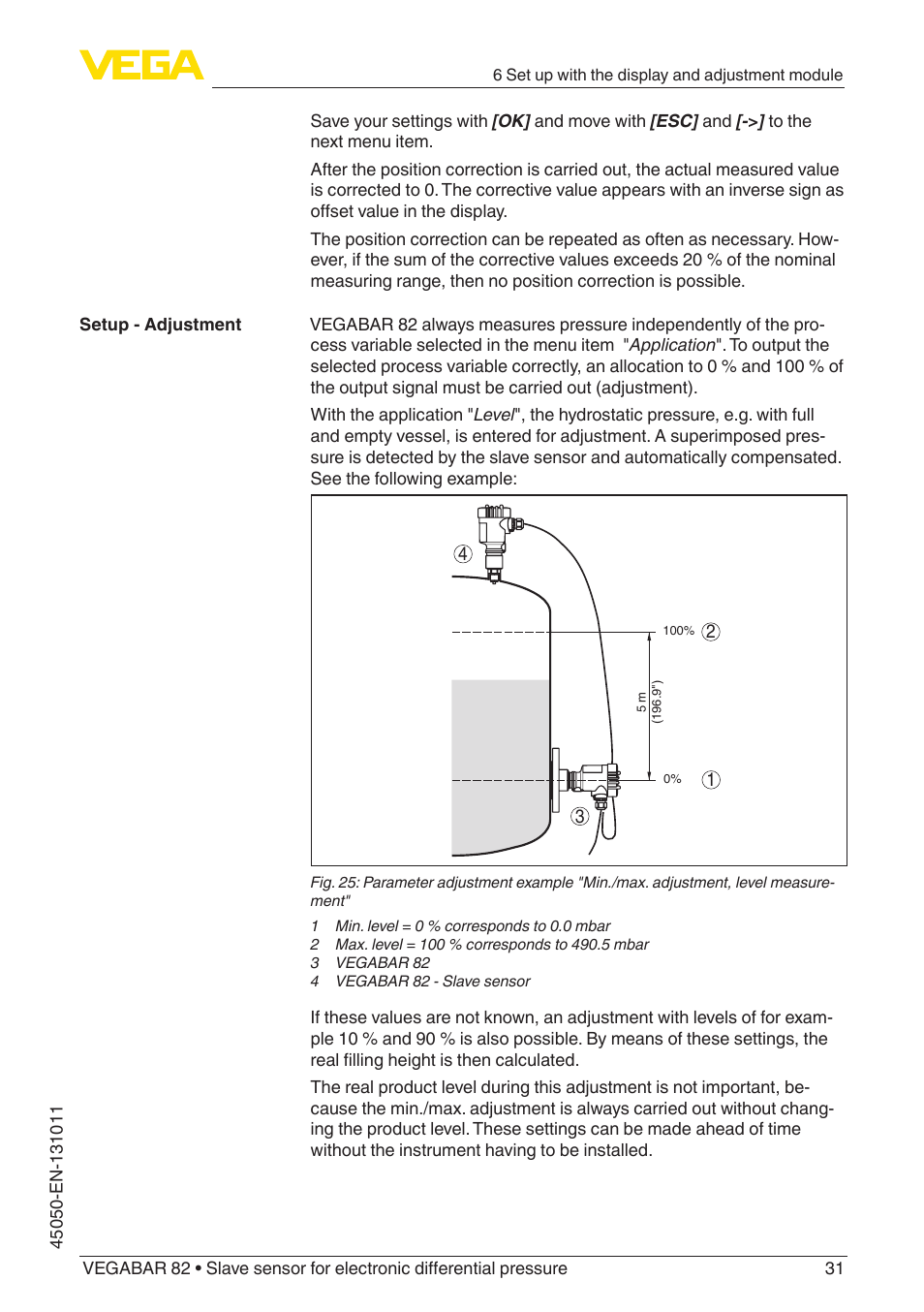 VEGA VEGABAR 82 Save sensor - Operating Instructions User Manual | Page 31 / 60