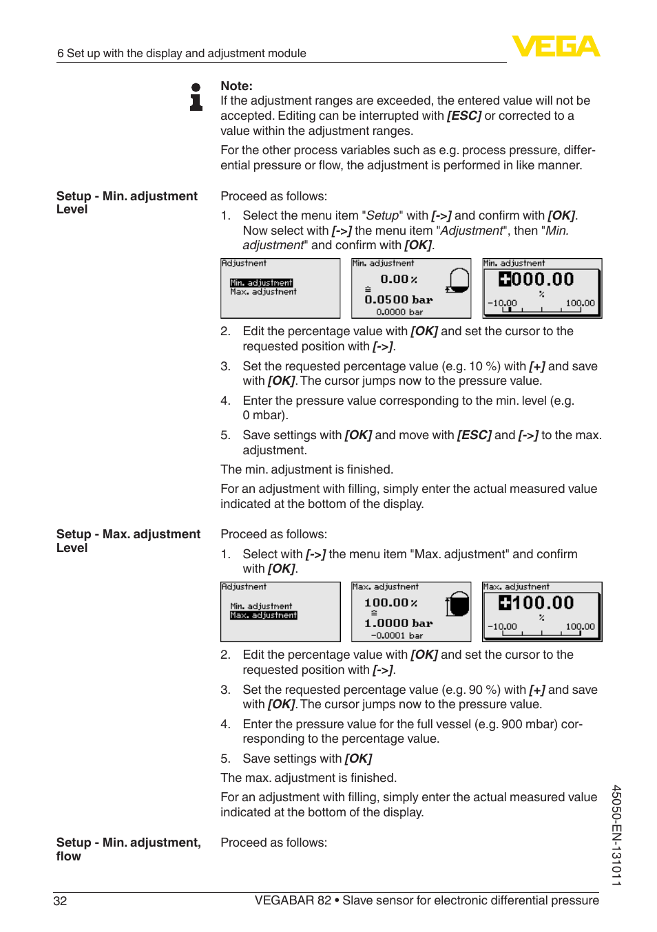 VEGA VEGABAR 82 Save sensor - Operating Instructions User Manual | Page 32 / 60