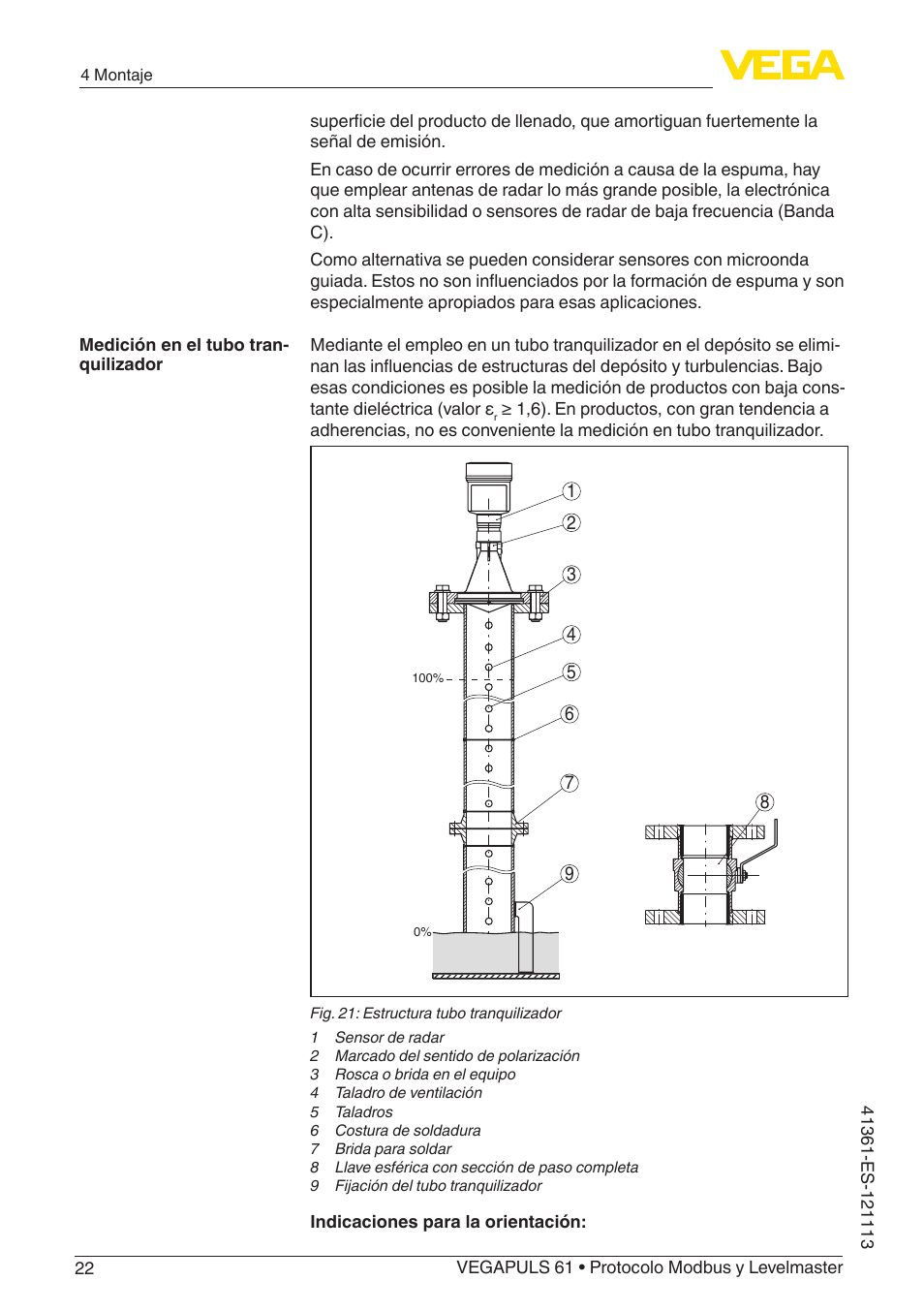 VEGA VEGAPULS 61 (≥ 2.0.0 - ≥ 4.0.0) Modbus and Levelmaster protocol User Manual | Page 22 / 92