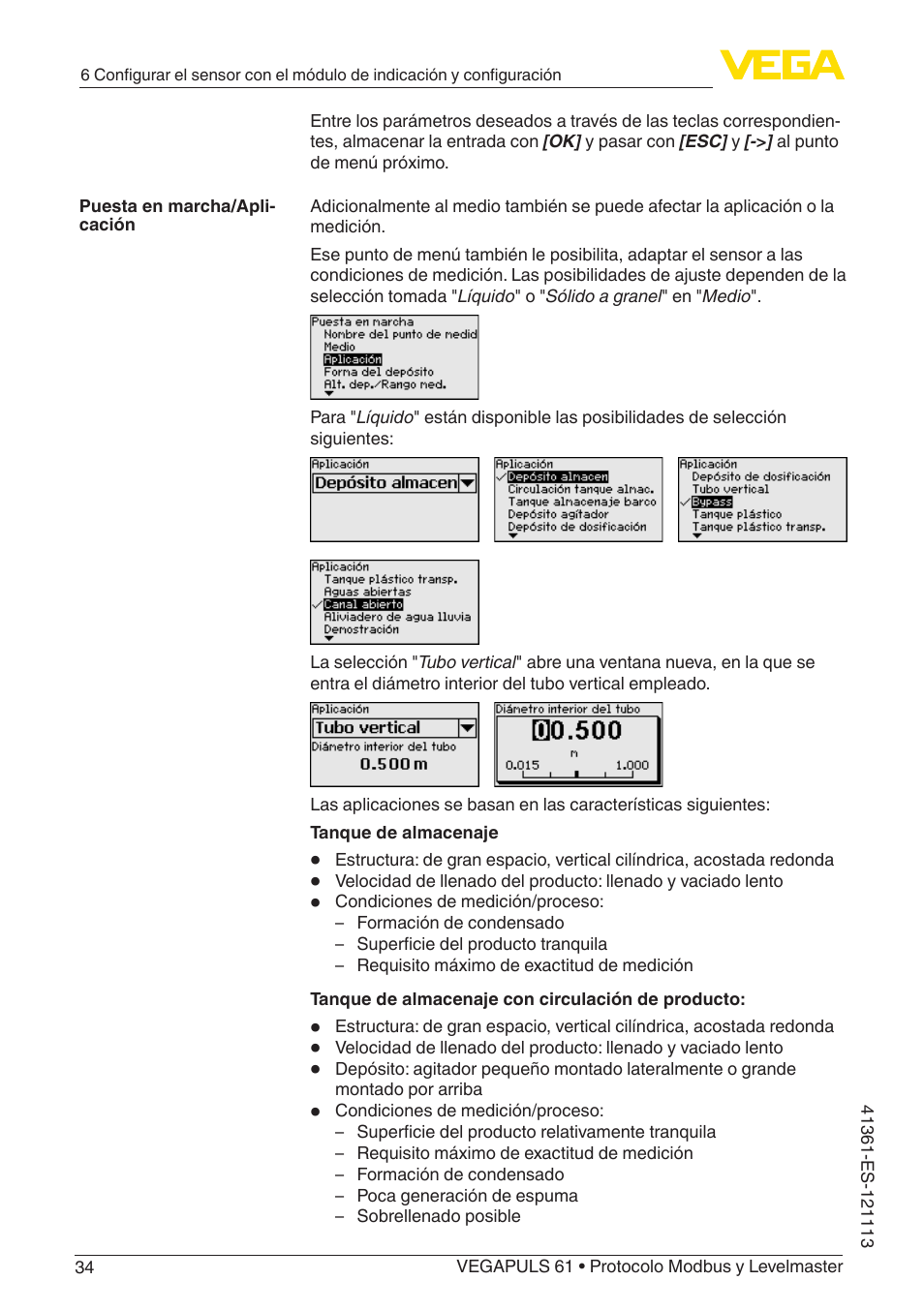 VEGA VEGAPULS 61 (≥ 2.0.0 - ≥ 4.0.0) Modbus and Levelmaster protocol User Manual | Page 34 / 92