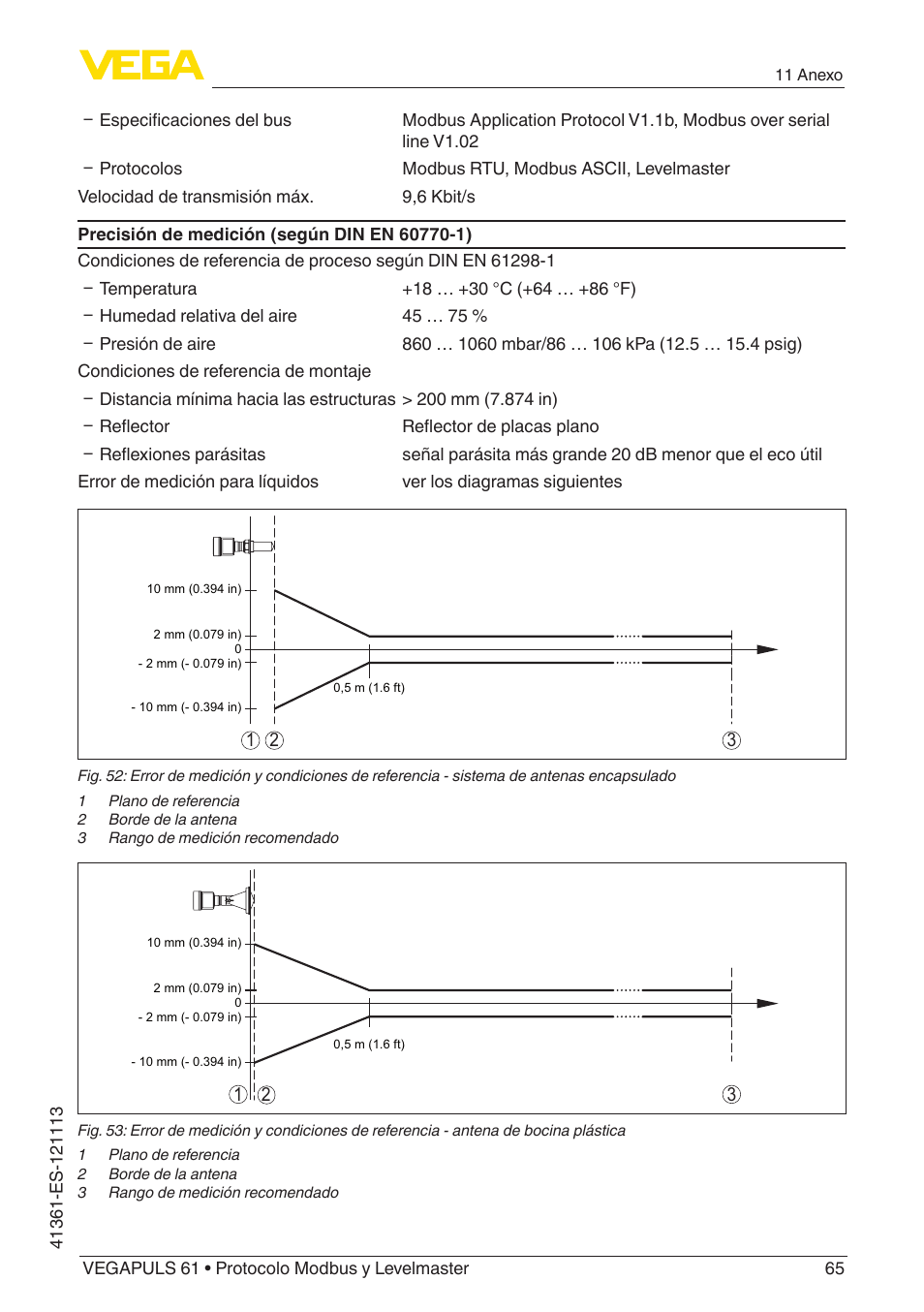 VEGA VEGAPULS 61 (≥ 2.0.0 - ≥ 4.0.0) Modbus and Levelmaster protocol User Manual | Page 65 / 92