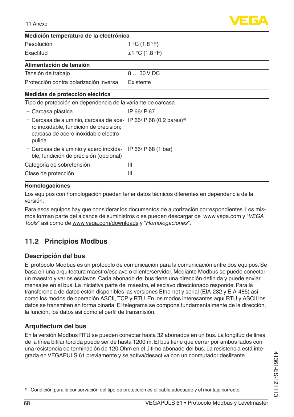 2 principios modbus | VEGA VEGAPULS 61 (≥ 2.0.0 - ≥ 4.0.0) Modbus and Levelmaster protocol User Manual | Page 68 / 92