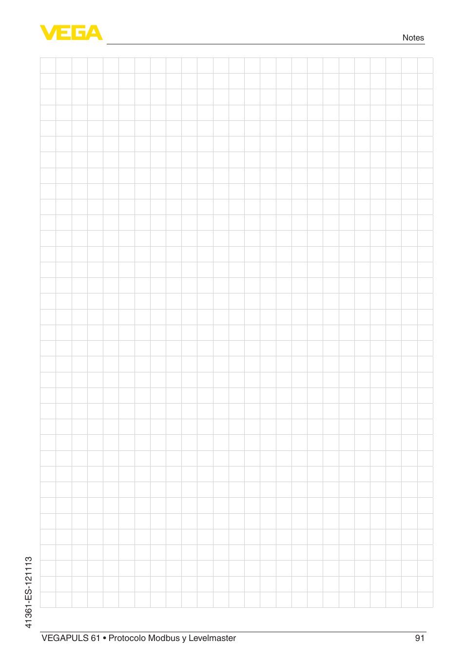 VEGA VEGAPULS 61 (≥ 2.0.0 - ≥ 4.0.0) Modbus and Levelmaster protocol User Manual | Page 91 / 92