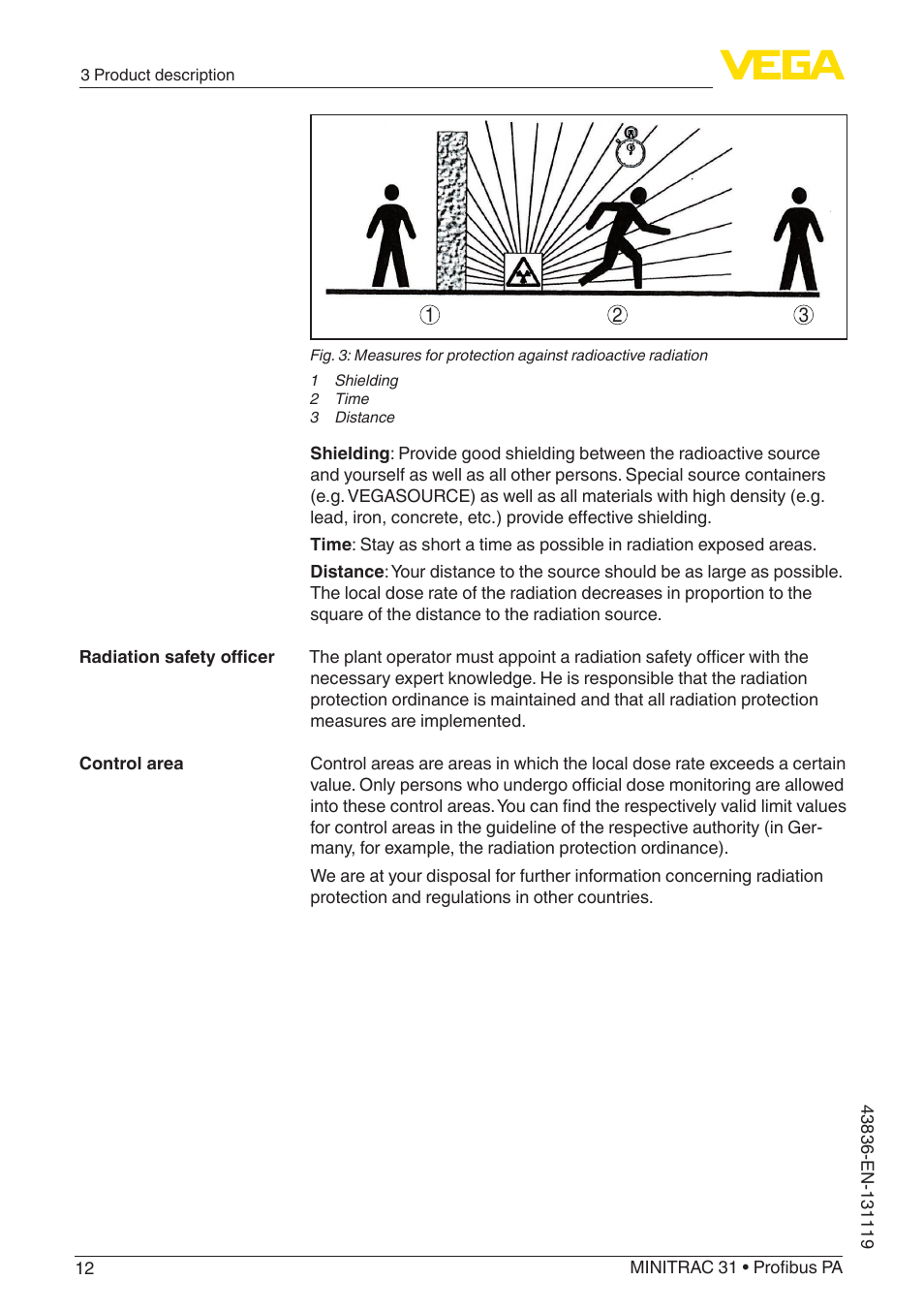 VEGA MINITRAC 31 Profibus PA User Manual | Page 12 / 96