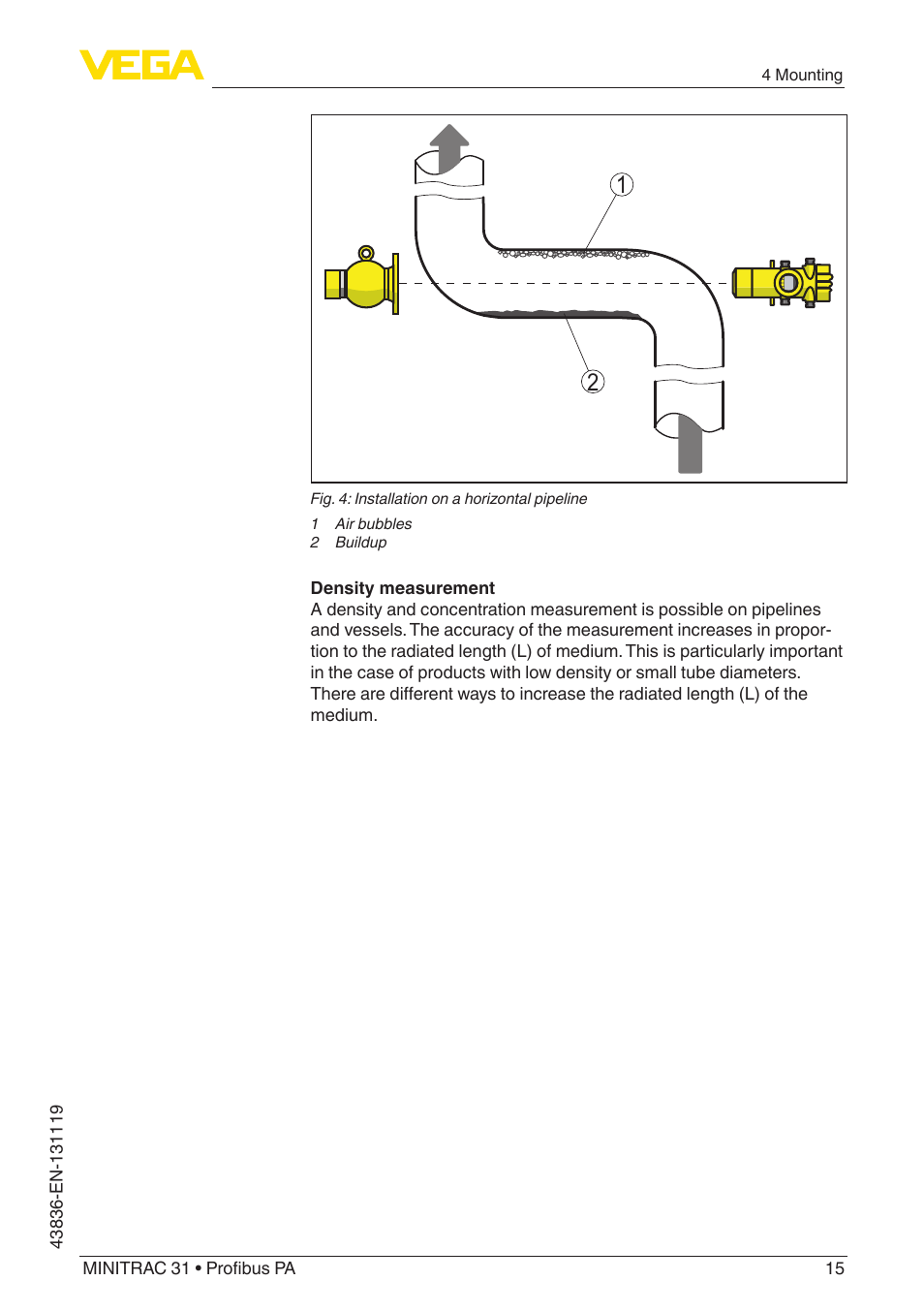 VEGA MINITRAC 31 Profibus PA User Manual | Page 15 / 96