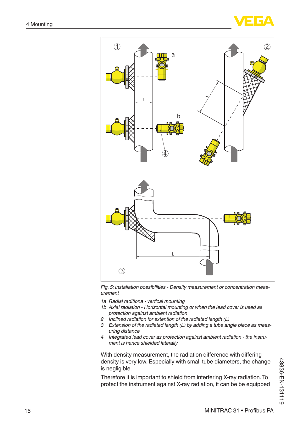 VEGA MINITRAC 31 Profibus PA User Manual | Page 16 / 96