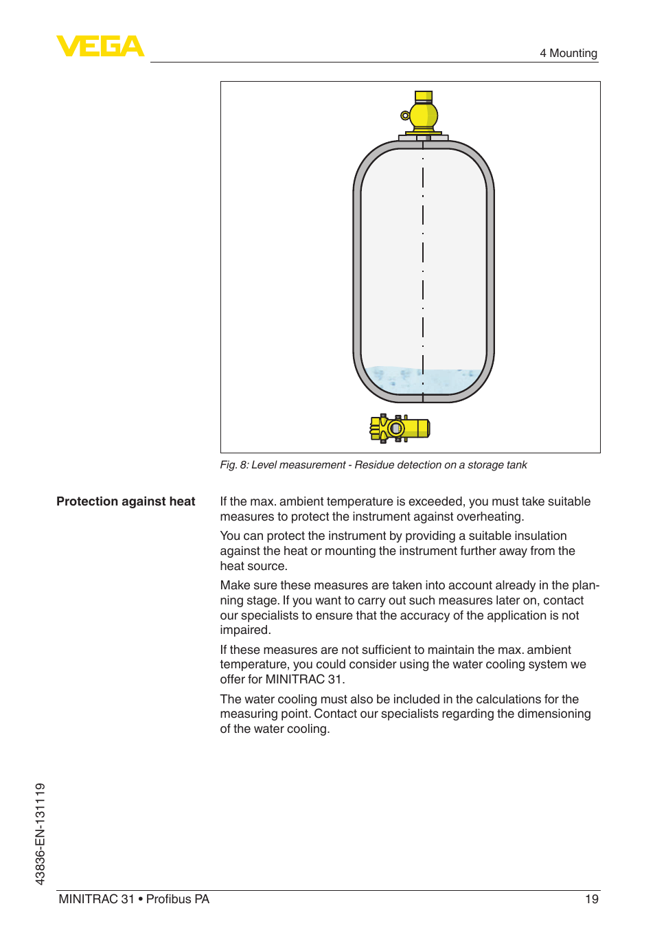 VEGA MINITRAC 31 Profibus PA User Manual | Page 19 / 96