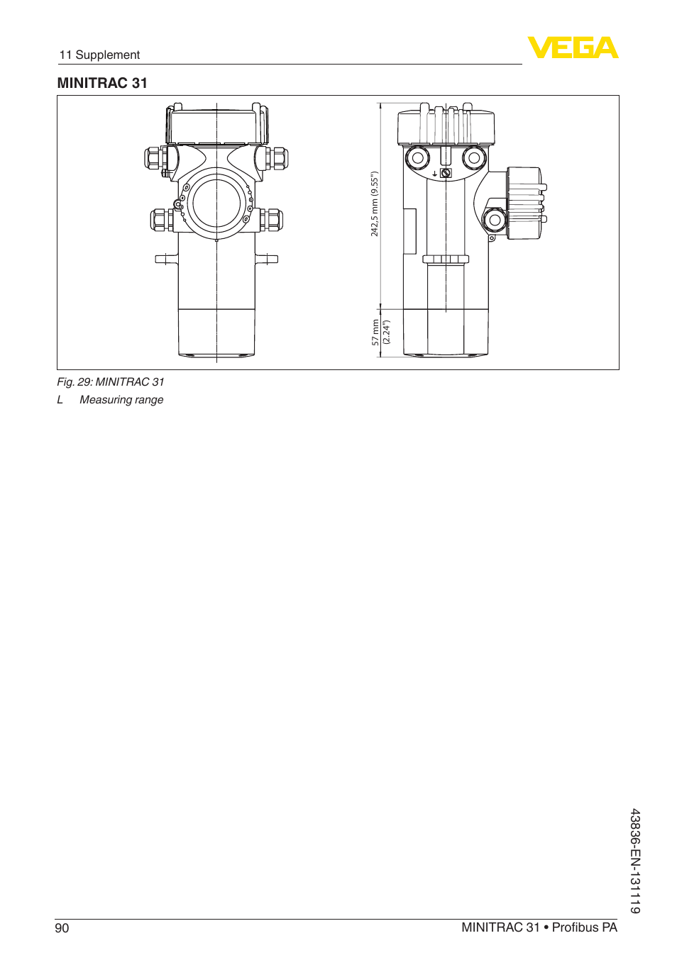 Minitrac 31 | VEGA MINITRAC 31 Profibus PA User Manual | Page 90 / 96