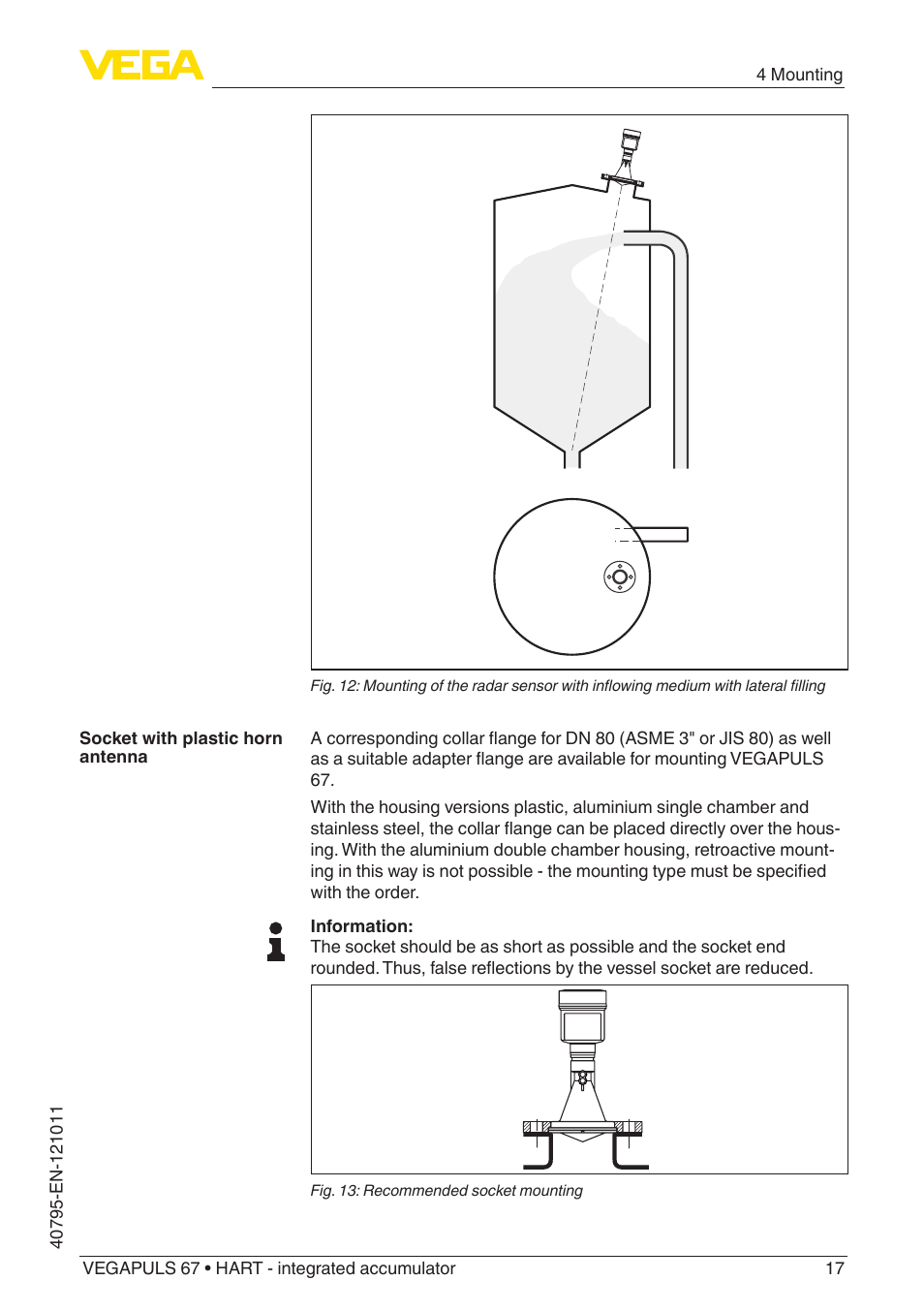 VEGA VEGAPULS 67 (≥ 2.0.0 - ≥ 4.0.0) HART - integrated accumulator User Manual | Page 17 / 68