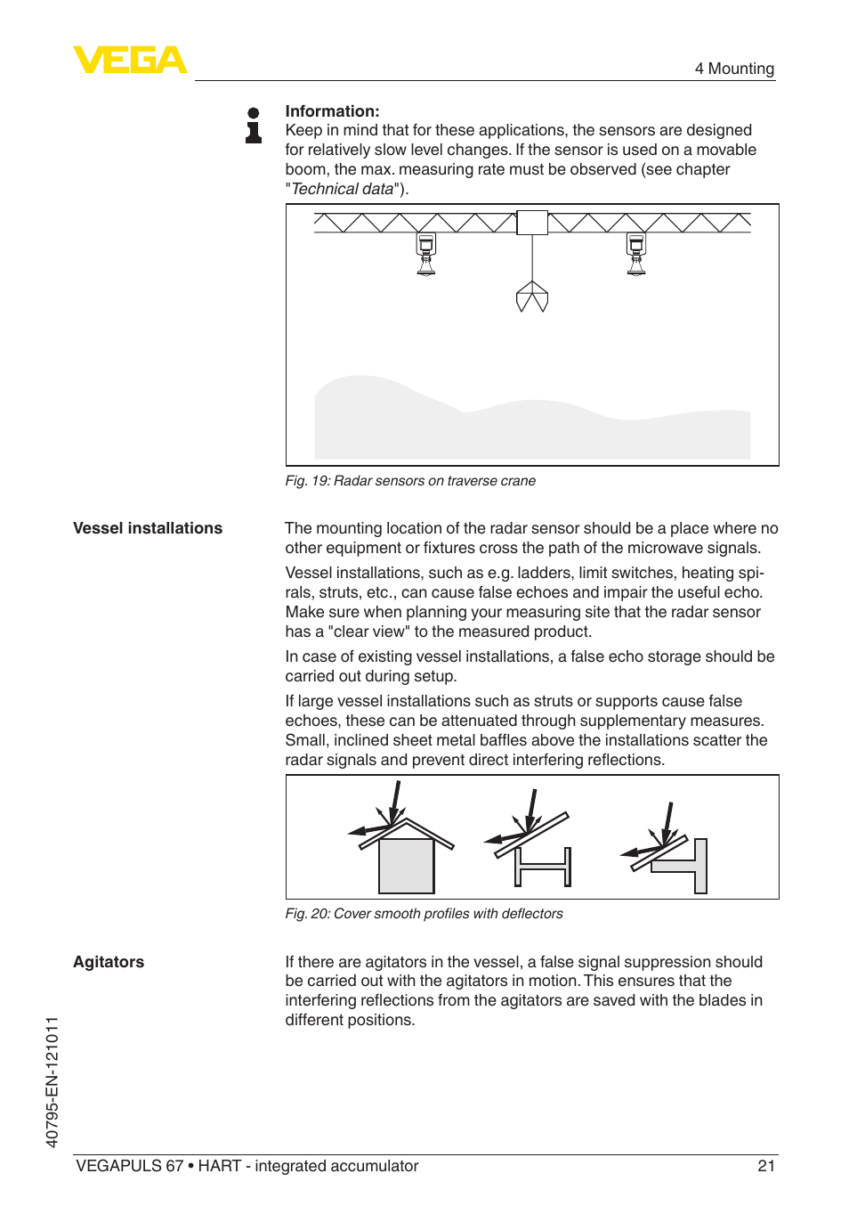 VEGA VEGAPULS 67 (≥ 2.0.0 - ≥ 4.0.0) HART - integrated accumulator User Manual | Page 21 / 68