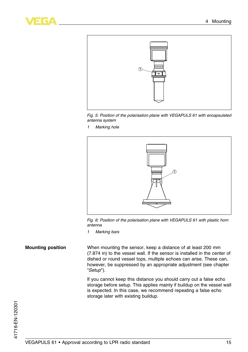 VEGA VEGAPULS 61 (≥ 2.0.0 - ≥ 4.0.0) Foundation Fieldbus Approval according to LPR radio standard User Manual | Page 15 / 96