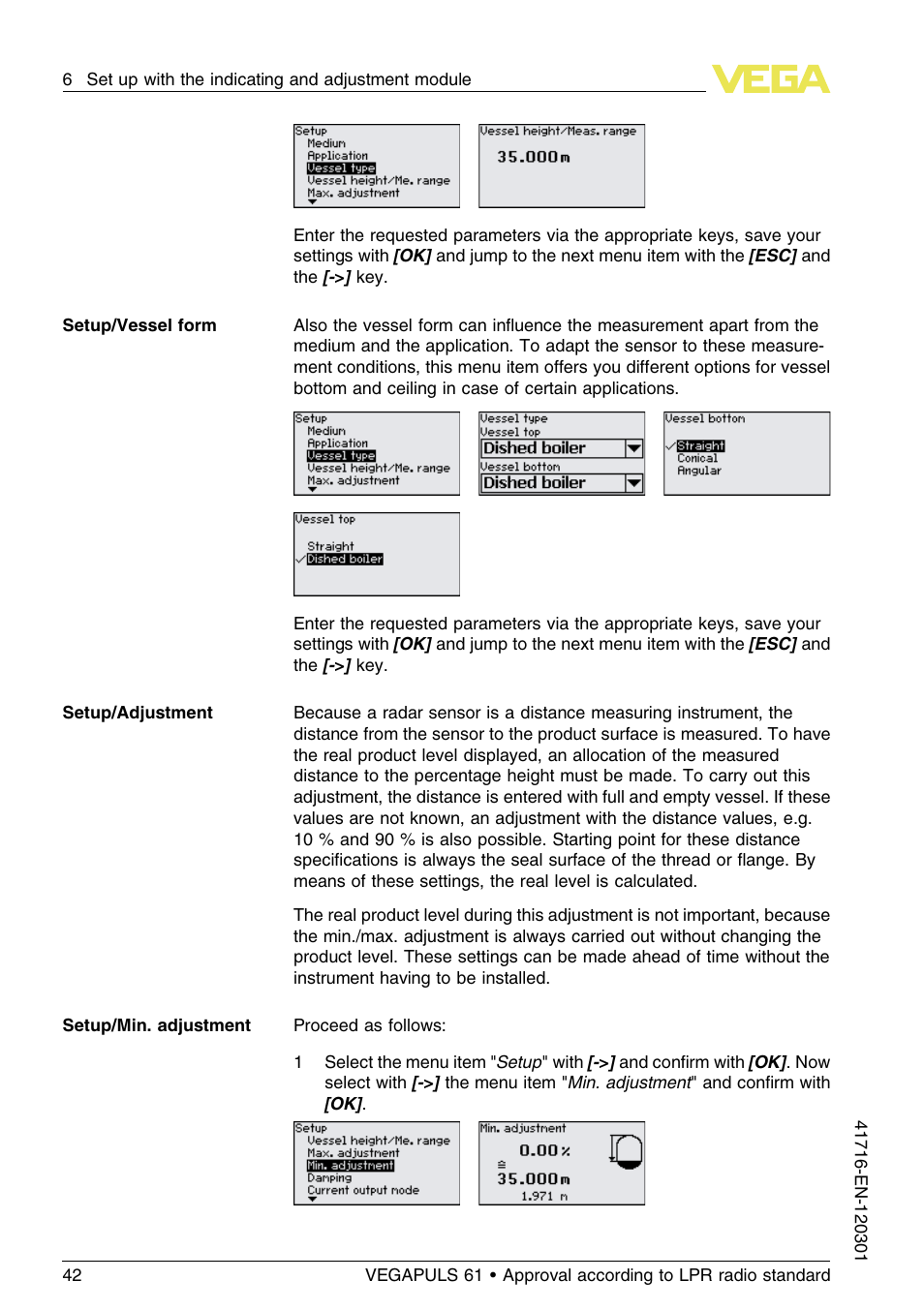 VEGA VEGAPULS 61 (≥ 2.0.0 - ≥ 4.0.0) Foundation Fieldbus Approval according to LPR radio standard User Manual | Page 42 / 96