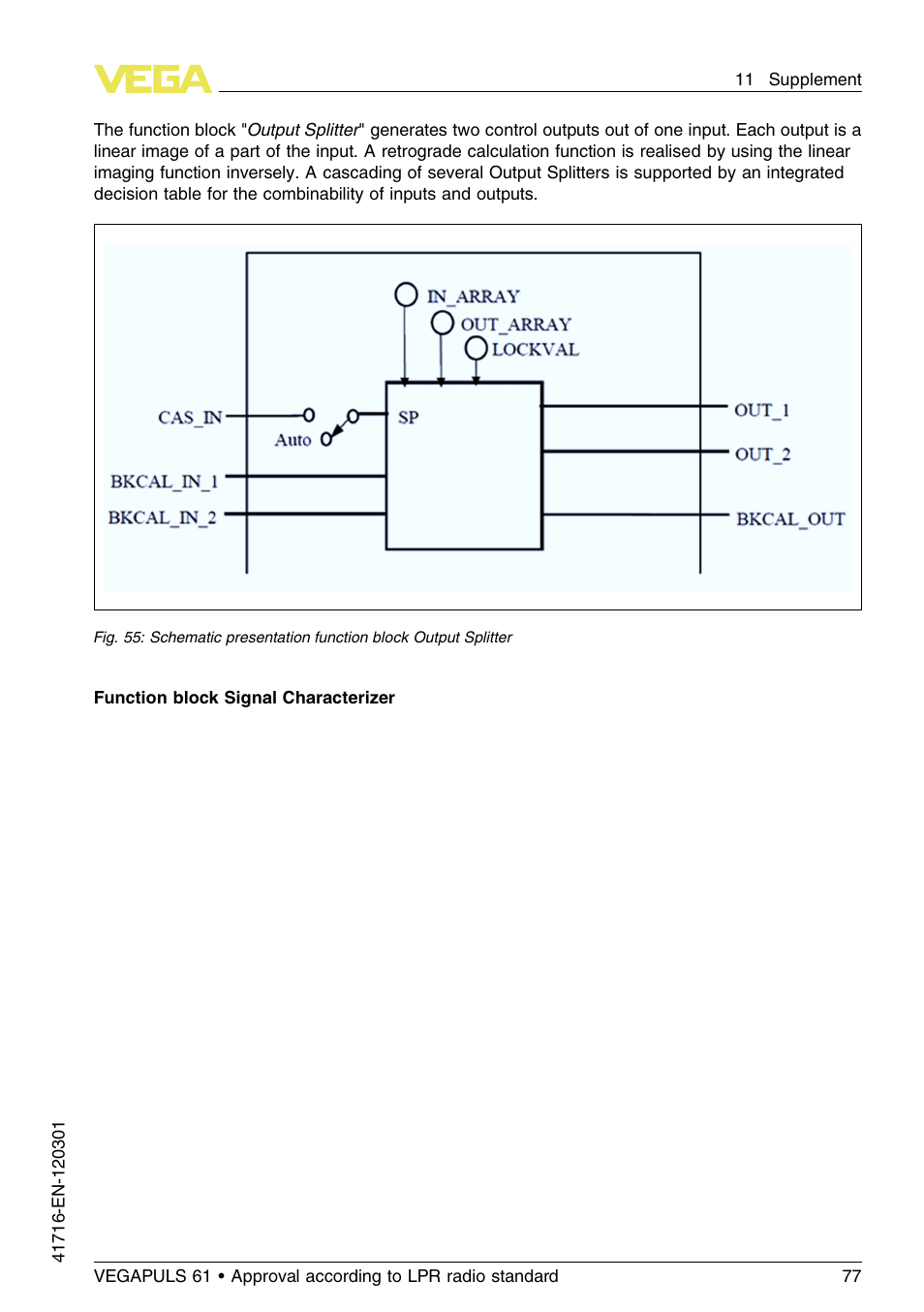 VEGA VEGAPULS 61 (≥ 2.0.0 - ≥ 4.0.0) Foundation Fieldbus Approval according to LPR radio standard User Manual | Page 77 / 96
