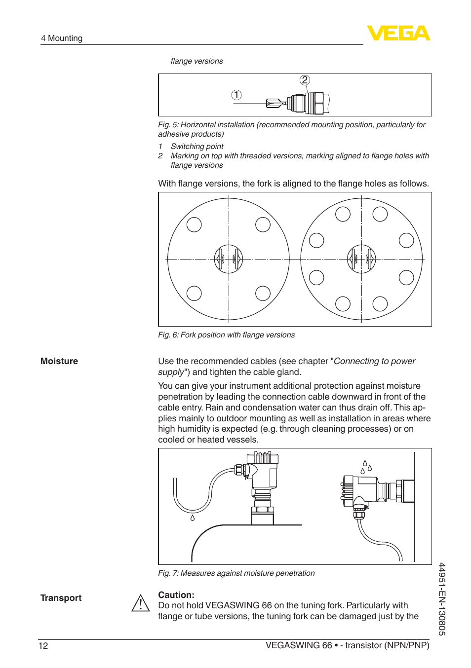 VEGA VEGASWING 66 - transistor (NPN-PNP) With SIL qualification User Manual | Page 12 / 44